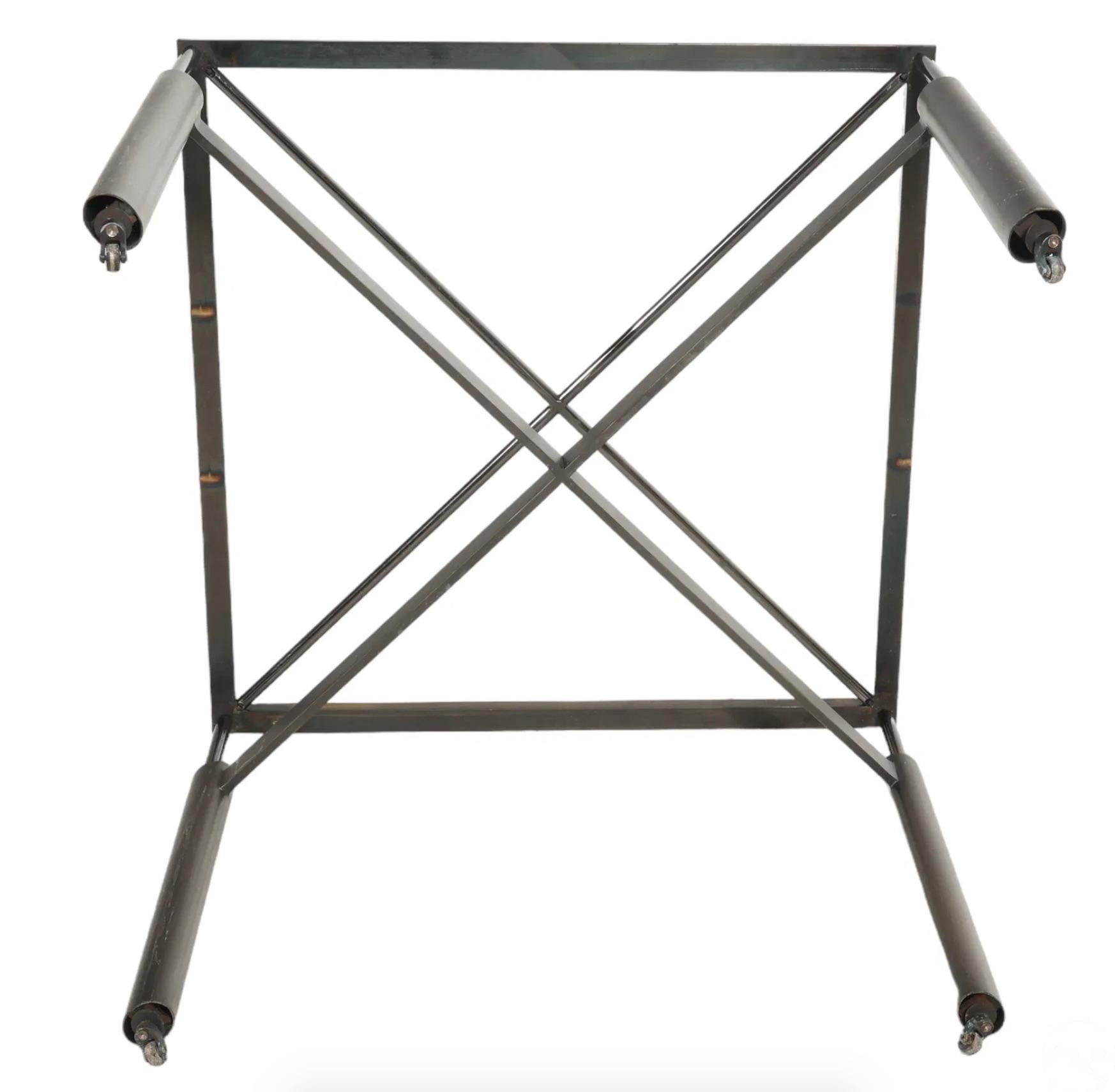 Metal John Saladino Side Table For Sale