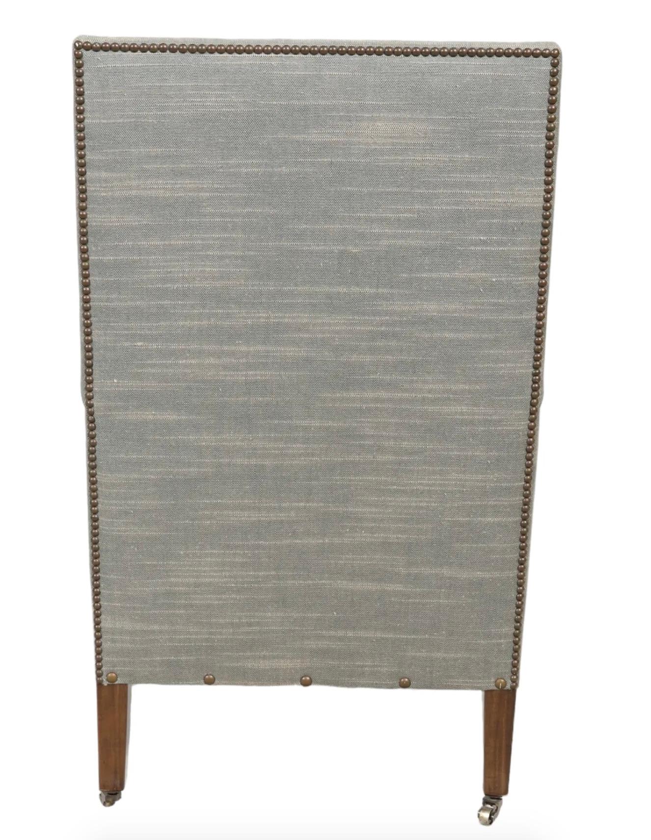 Contemporary John Saladino Trunk Chair and Ottoman