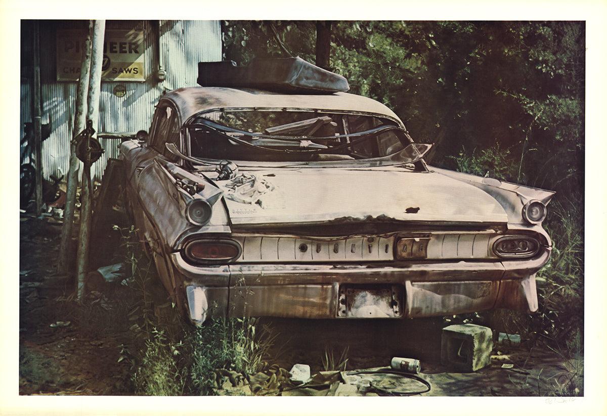This limited edition print, titled Pioneer Pontiac, was created by the acclaimed artist John Salt in 1977. Published by OK Harris, this piece is part of a limited edition of 350 prints, each signed by the artist, underscoring its exclusivity and
