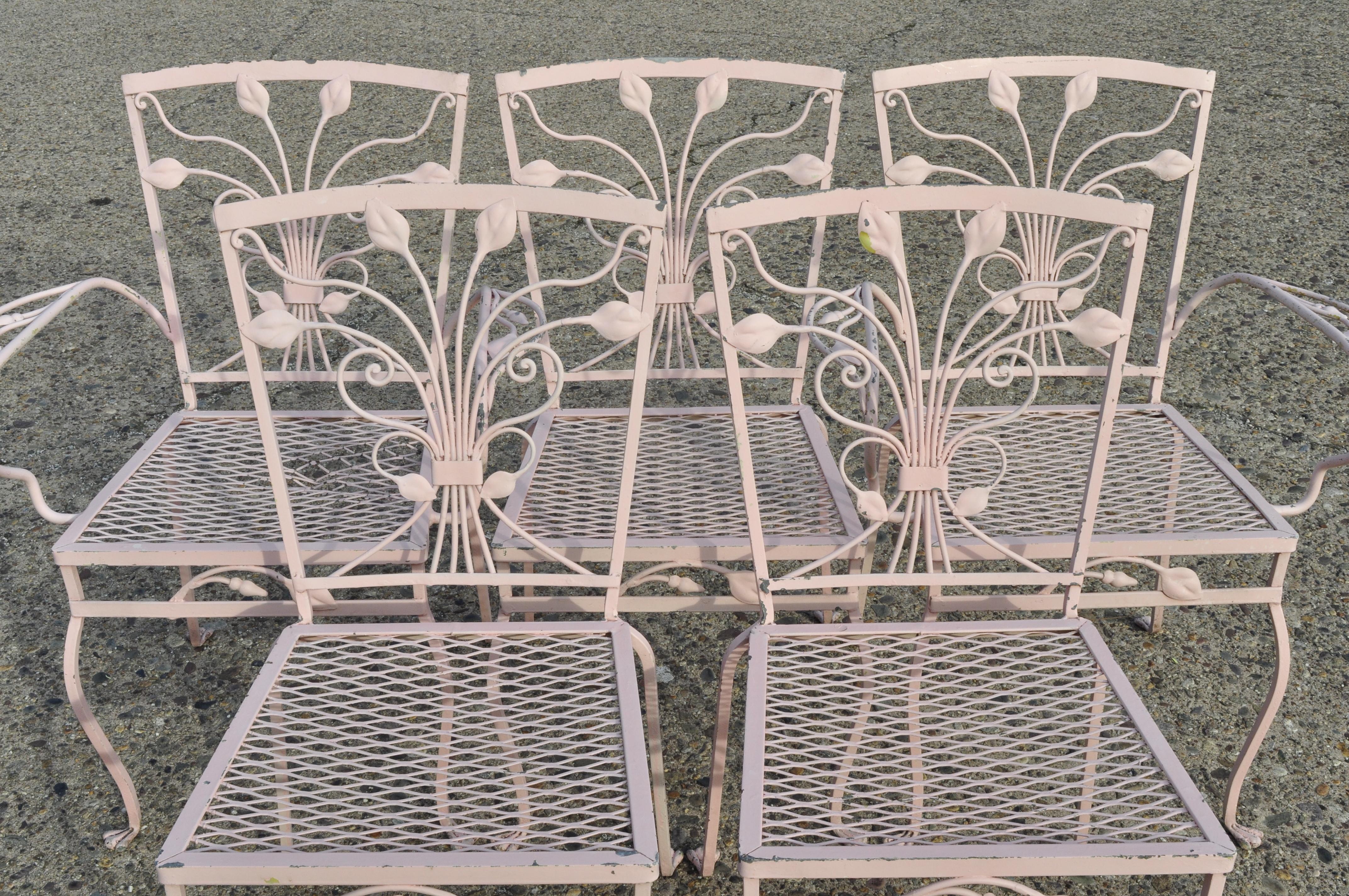 vintage wrought iron dining set