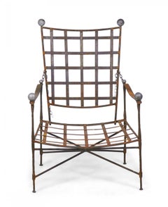 John Salterini American Mid-Century Outdoor Iron Lounge / Armchair