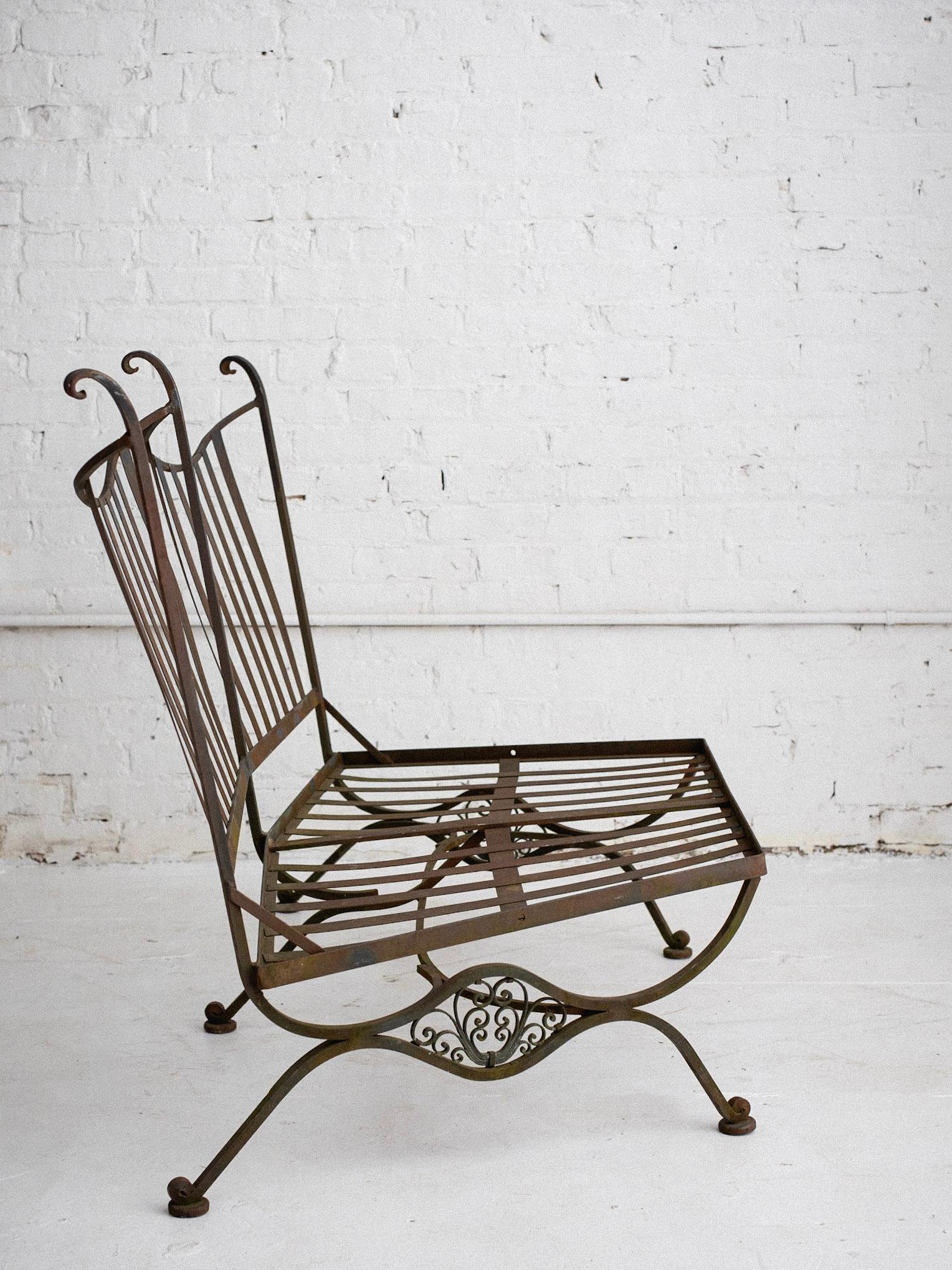 John Salterini Attributed Wrought Iron Outdoor Sectional 5