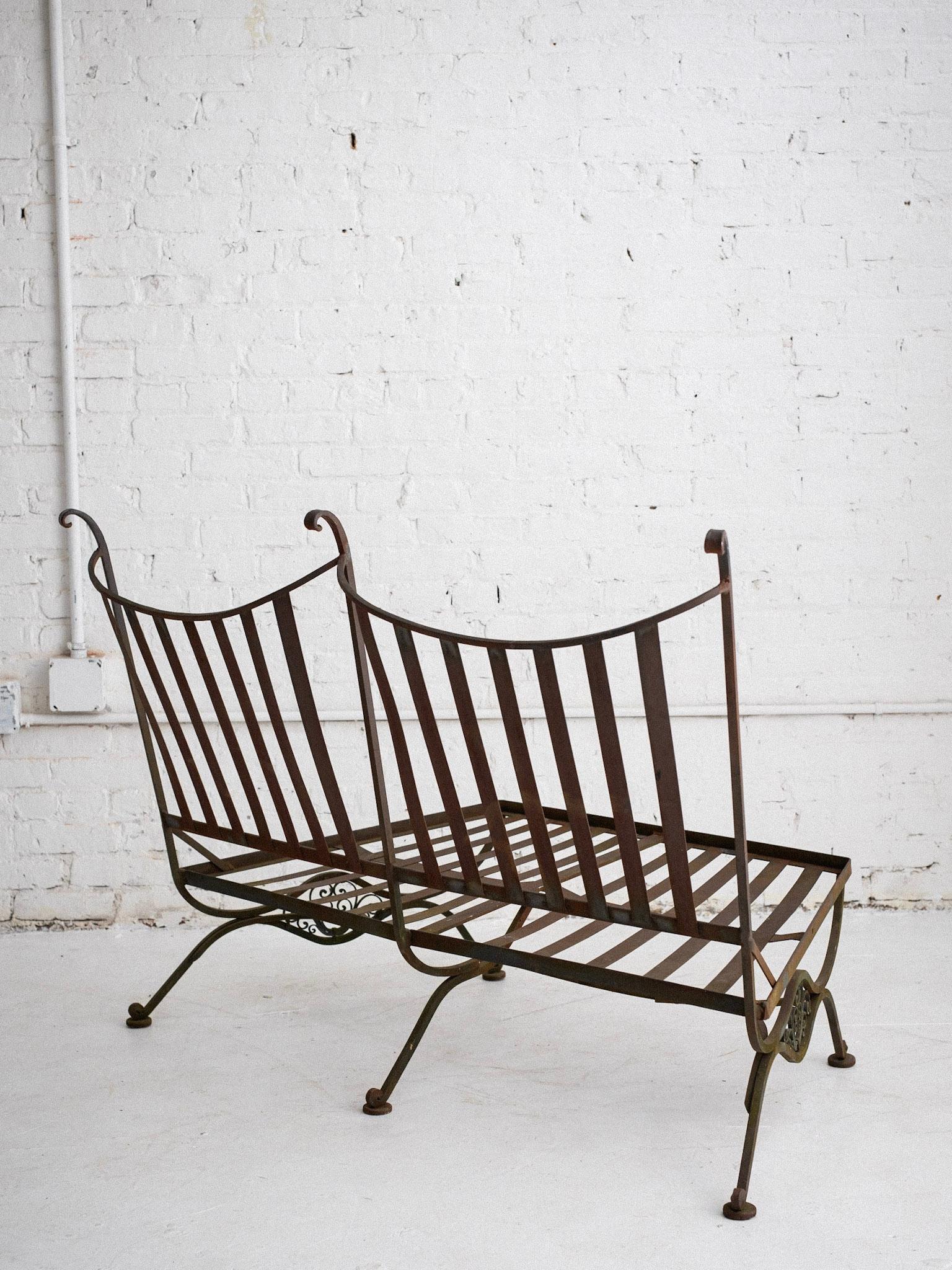 John Salterini Attributed Wrought Iron Outdoor Sectional 6