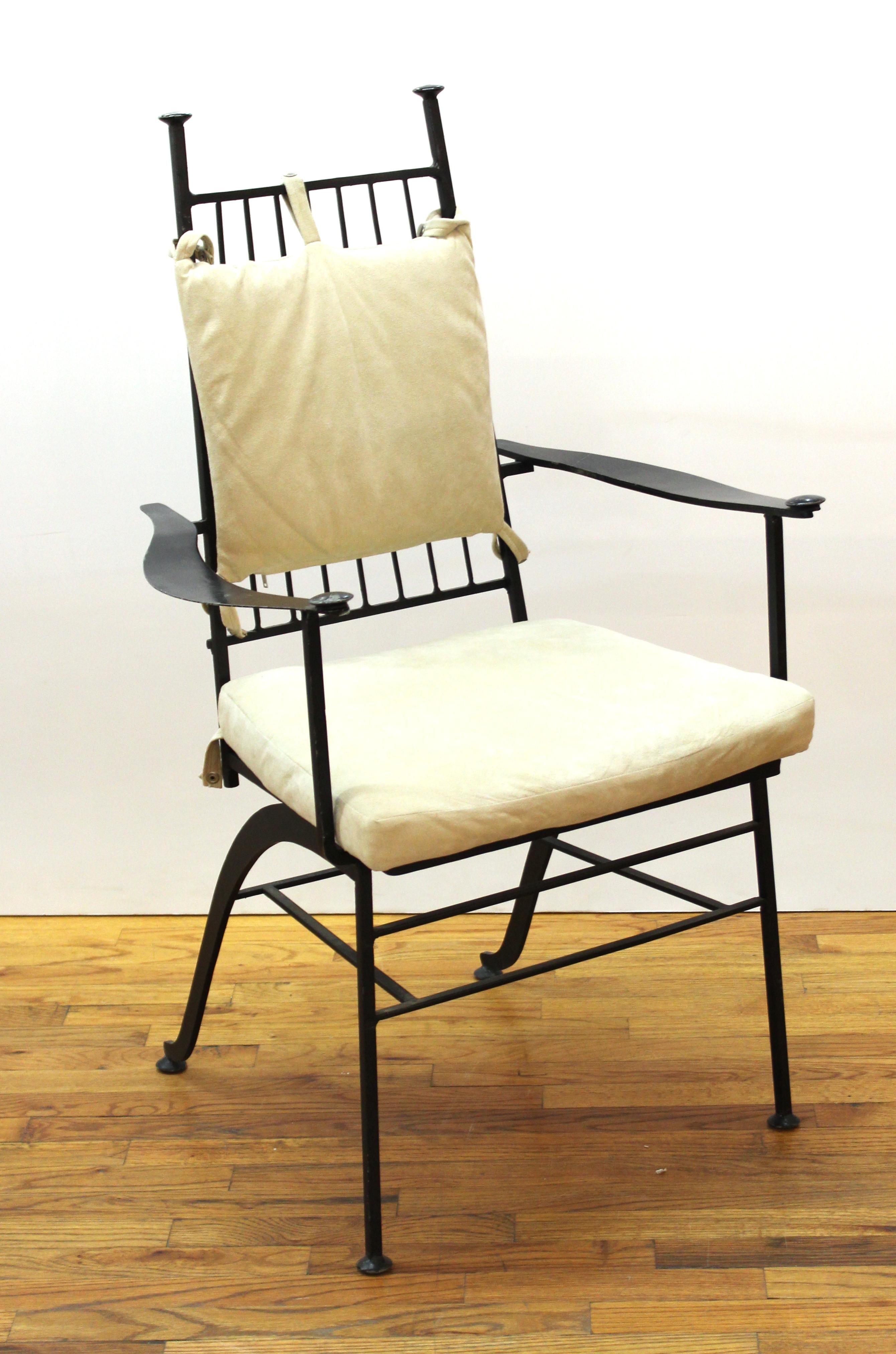 John Salterini For Woodard Mid-Century Modern Iron Patio Chairs 7