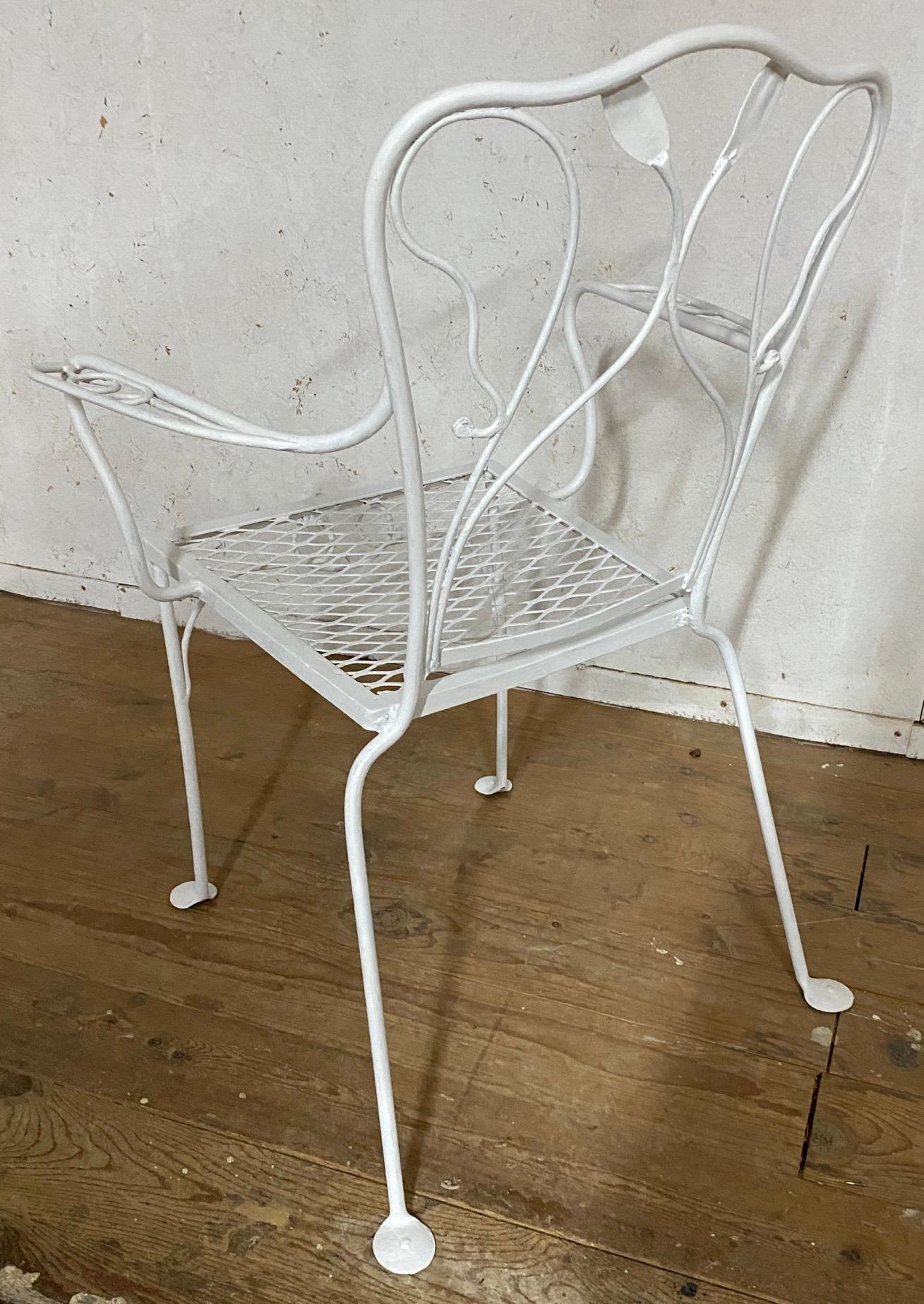 Américain Chaise à accoudoir de salle à manger de style feuille d'érable de John Salterini en vente