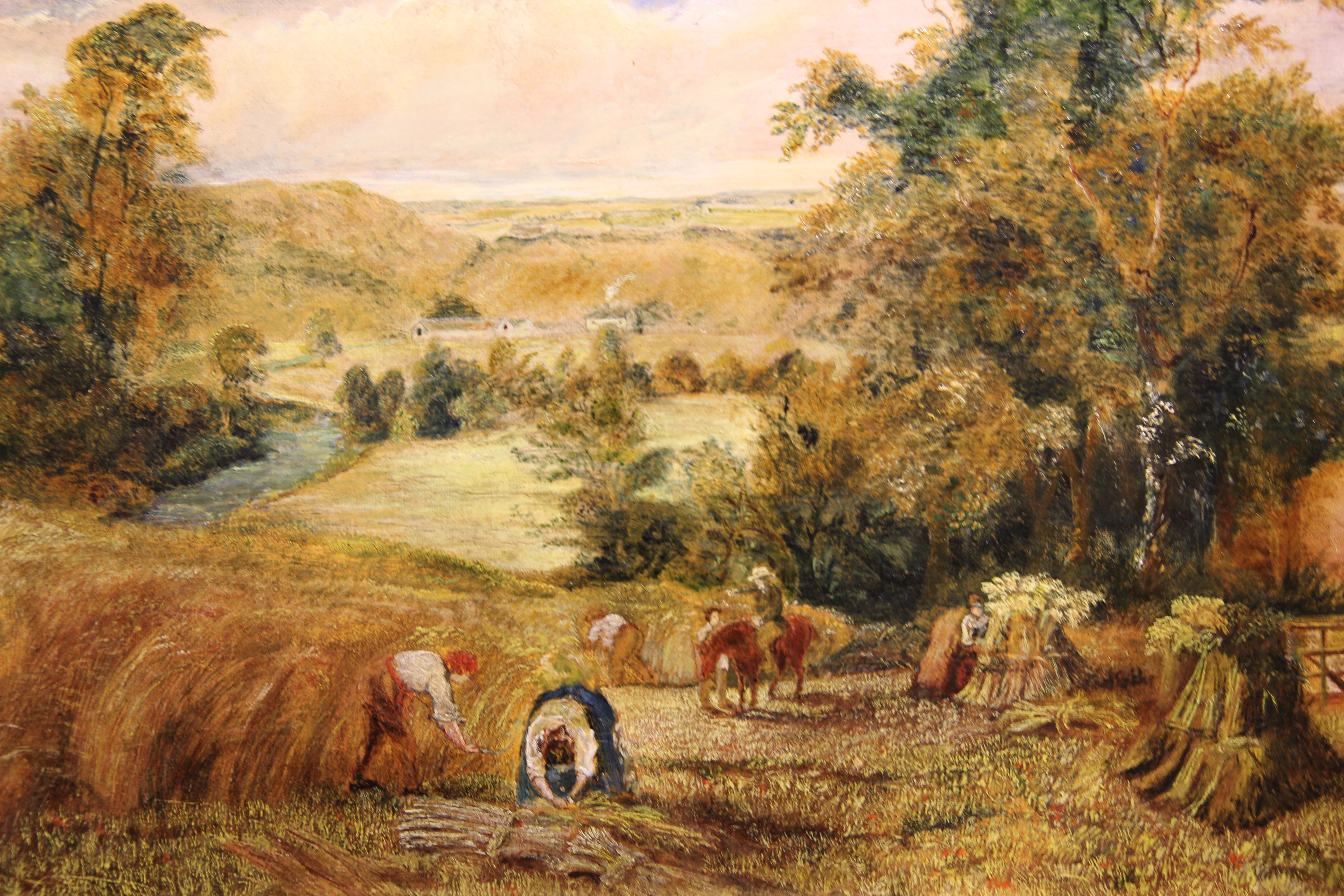 wheat harvest painting