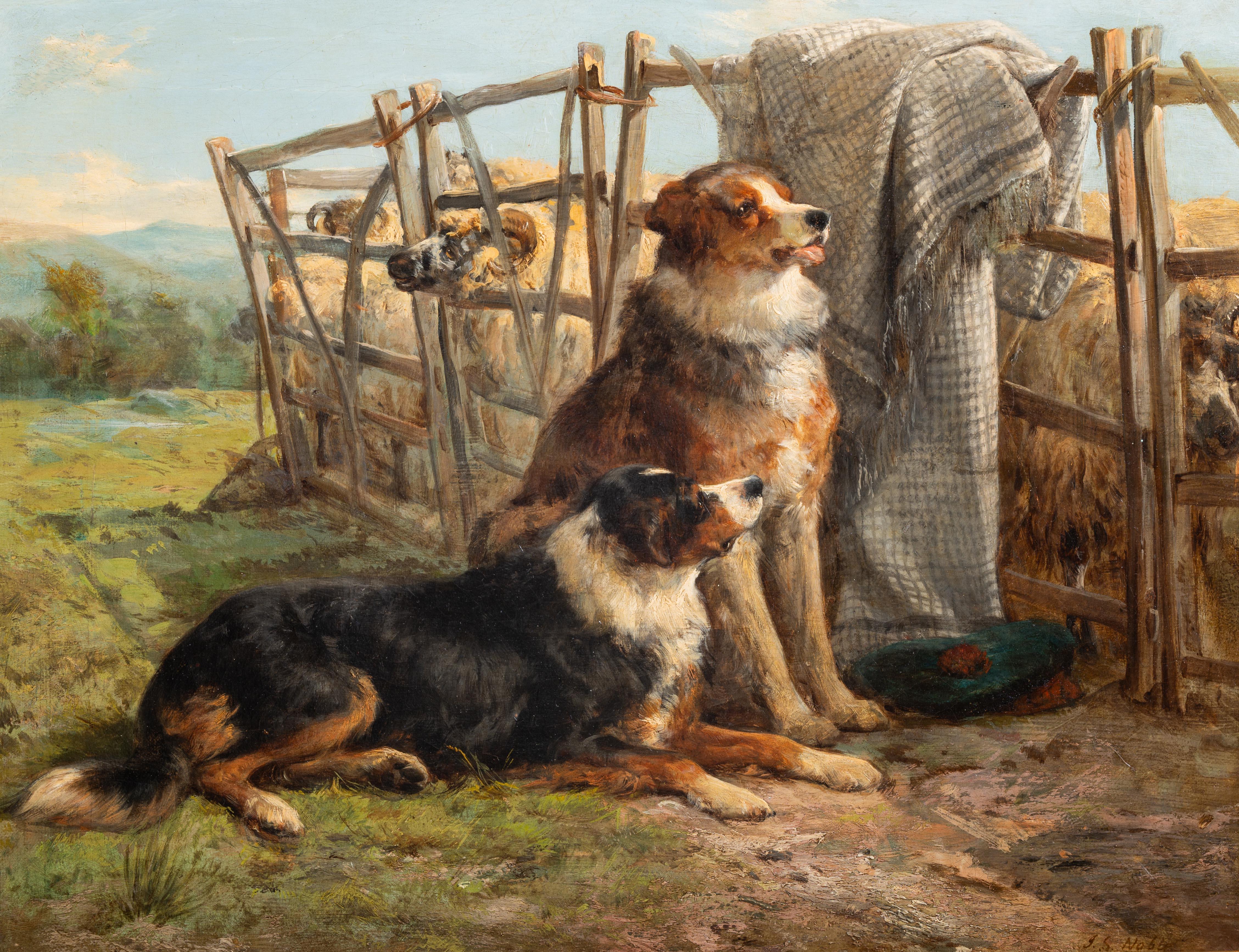Hüter der Herde – Painting von John Sargent Noble
