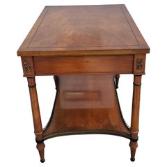 Table d'appoint à un tiroir en acajou de John Scalia pour Schmieg & Kotzian Galleried