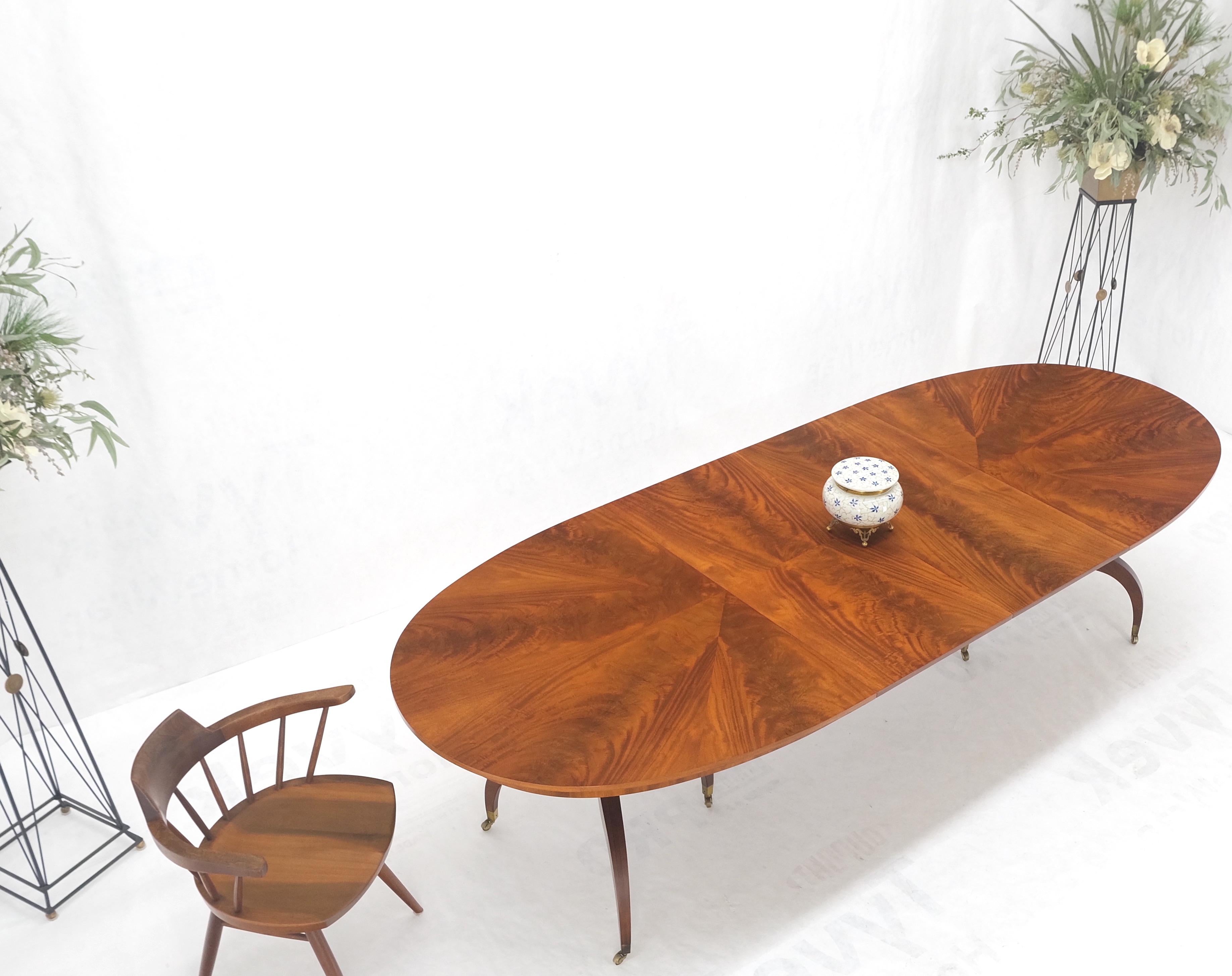 John Scalia Schmieg & Kotzian Mahogany Double Pedestal Dining Table Two Leaves 6
