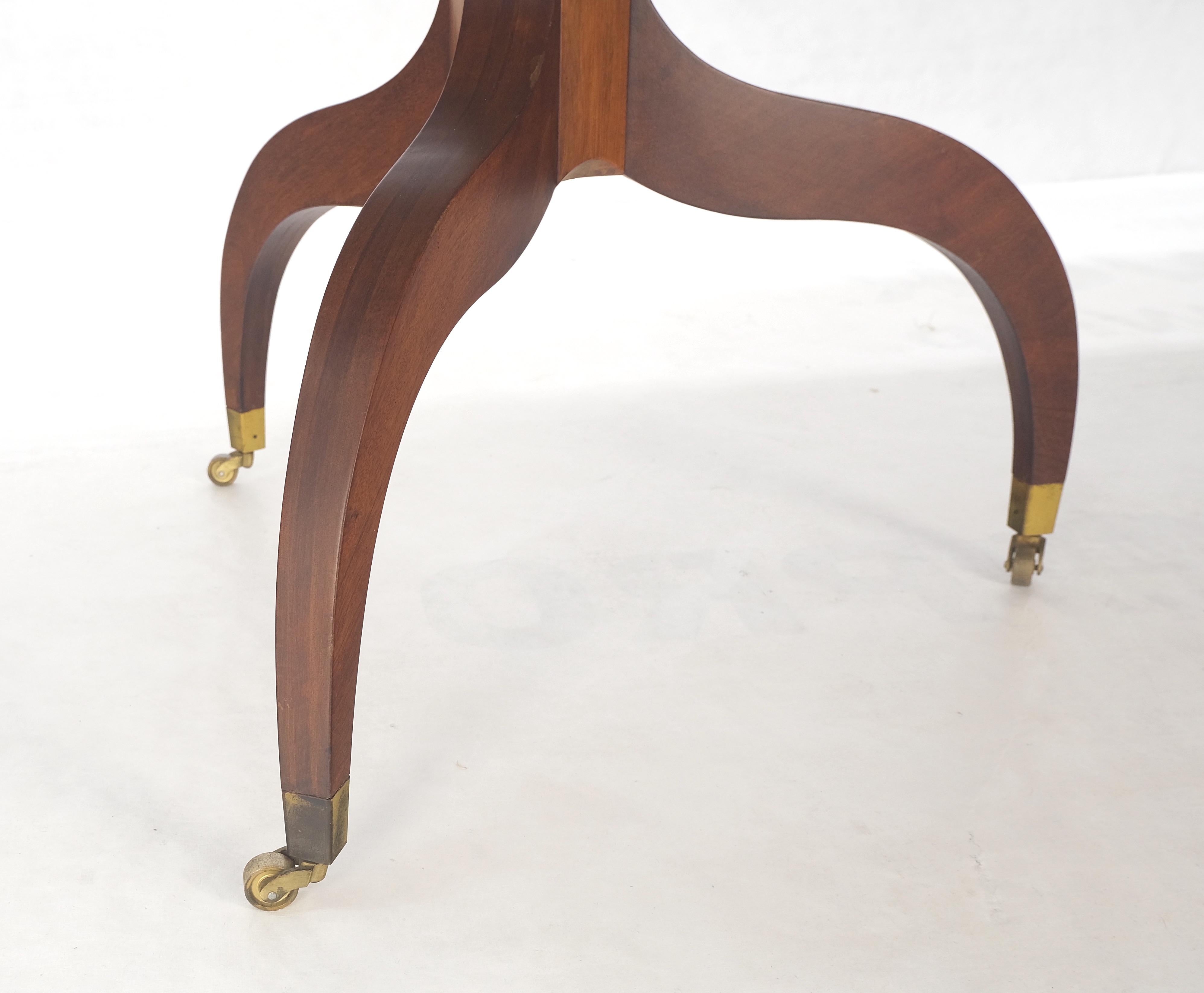 John Scalia Schmieg & Kotzian Mahogany Double Pedestal Dining Table Two Leaves 7
