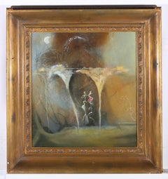 John Scarland (geb. 1947) – Ölgemälde, Moonlight Tryst, 20. Jahrhundert