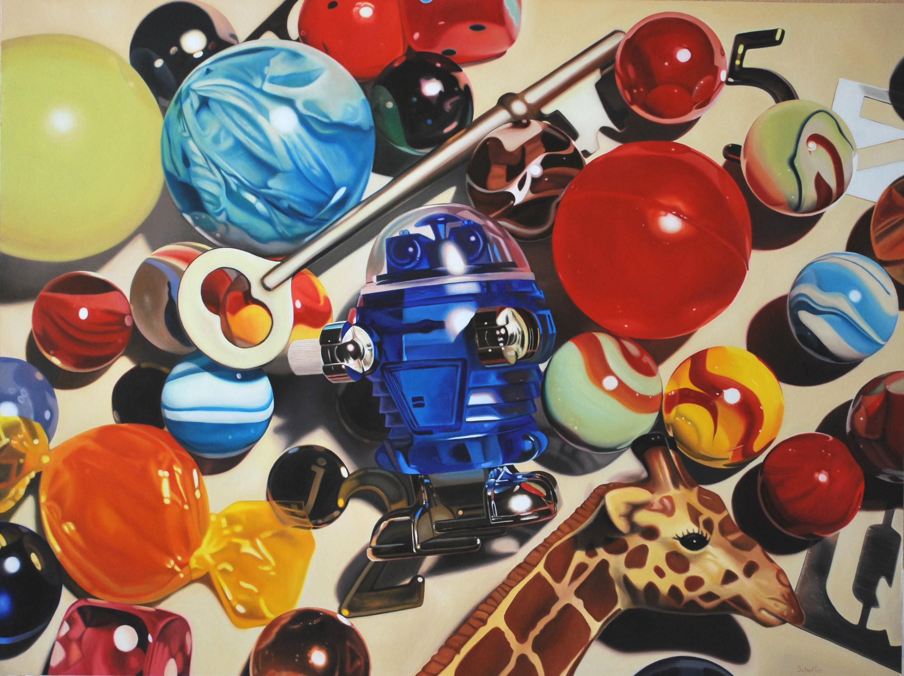 John Schieffer Still-Life Painting – "Da Robit"
