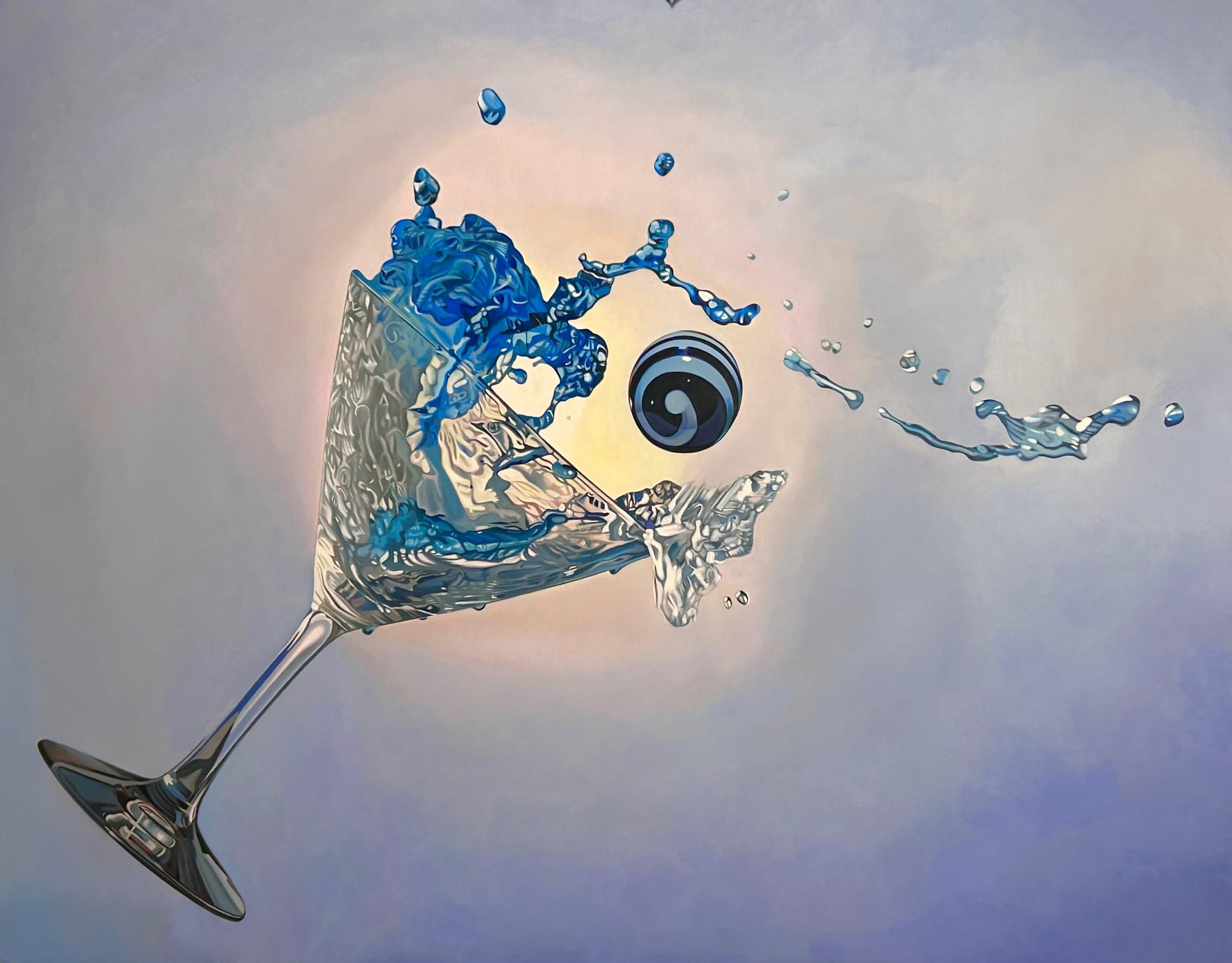 John Schieffer Still-Life Painting – "Spirale Martini"
