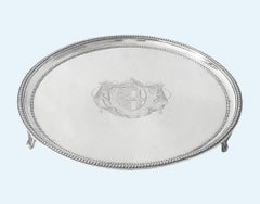 John Scofield, georgianisches Silber-Lachstablett, London 1785
