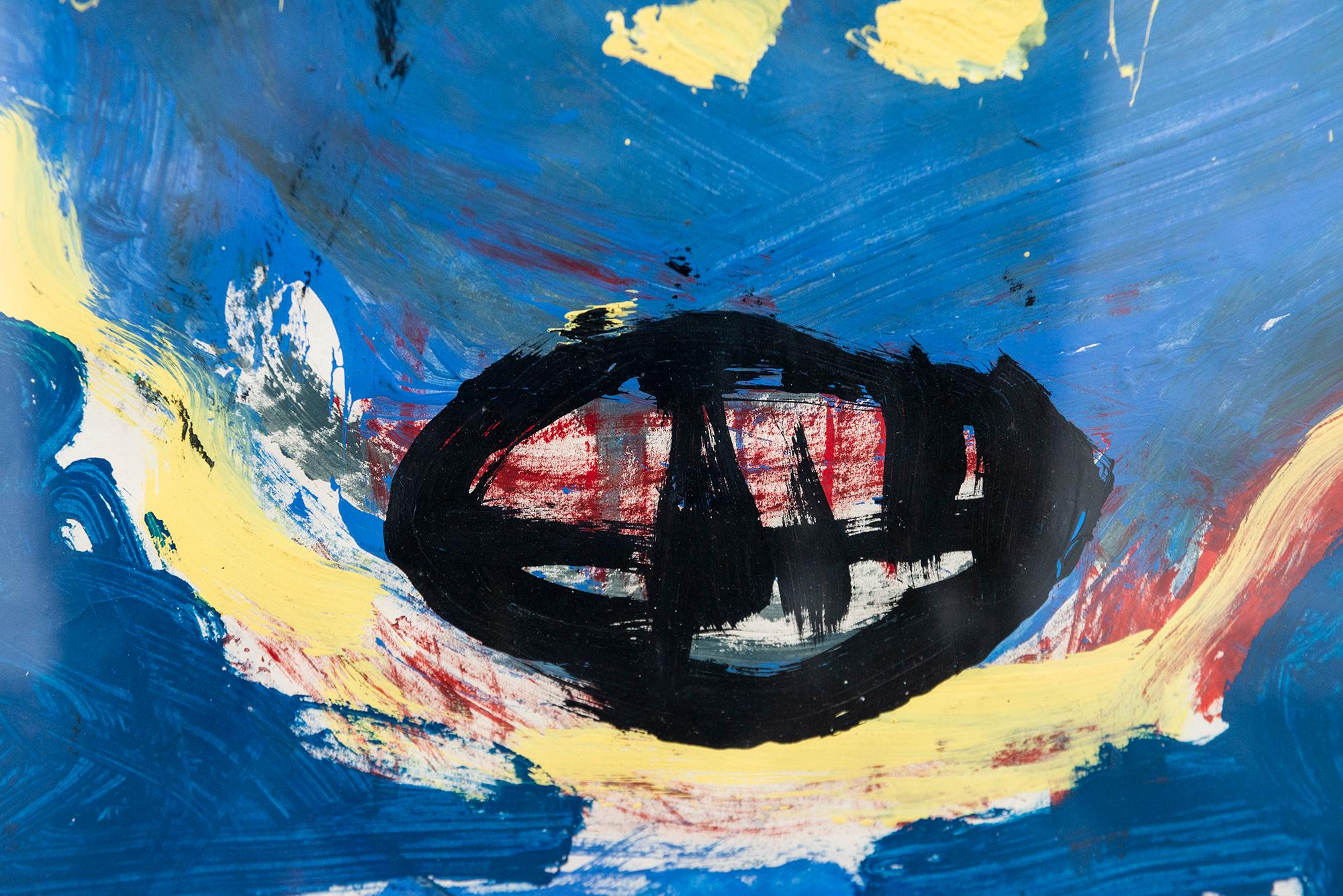 Shame - figuratif, contemporain, dystopique, acrylique sur papier en vente 2