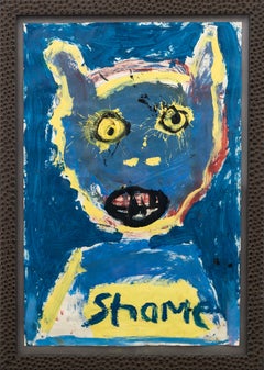 Shame - figuratif, contemporain, dystopique, acrylique sur papier