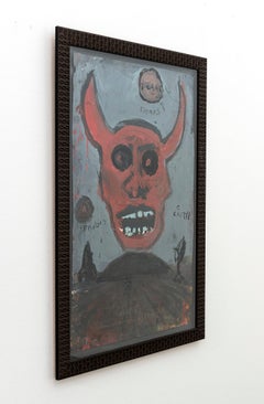 The Devil - figurative, contemporary, dystopian, acrylic on paper