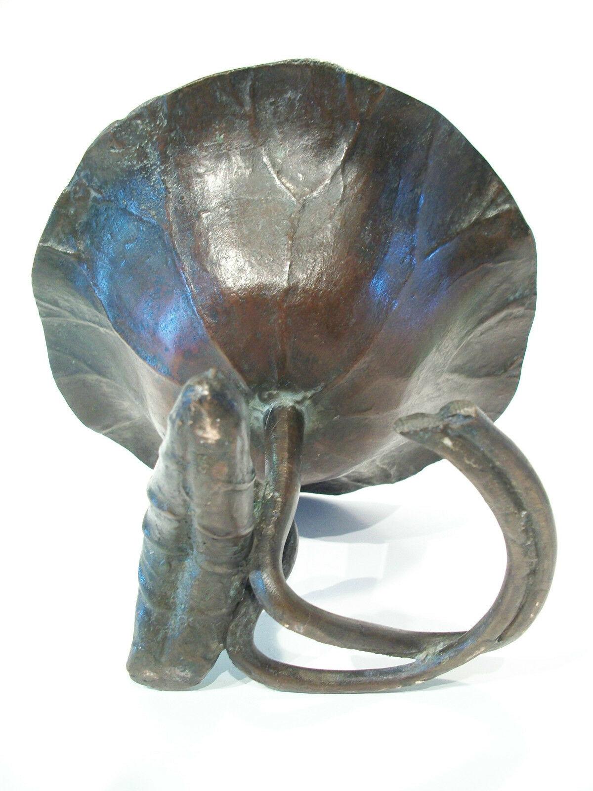 John Scott Bradstreet - Bronze Lotus Bowl - United States - circa 1900 For Sale 5