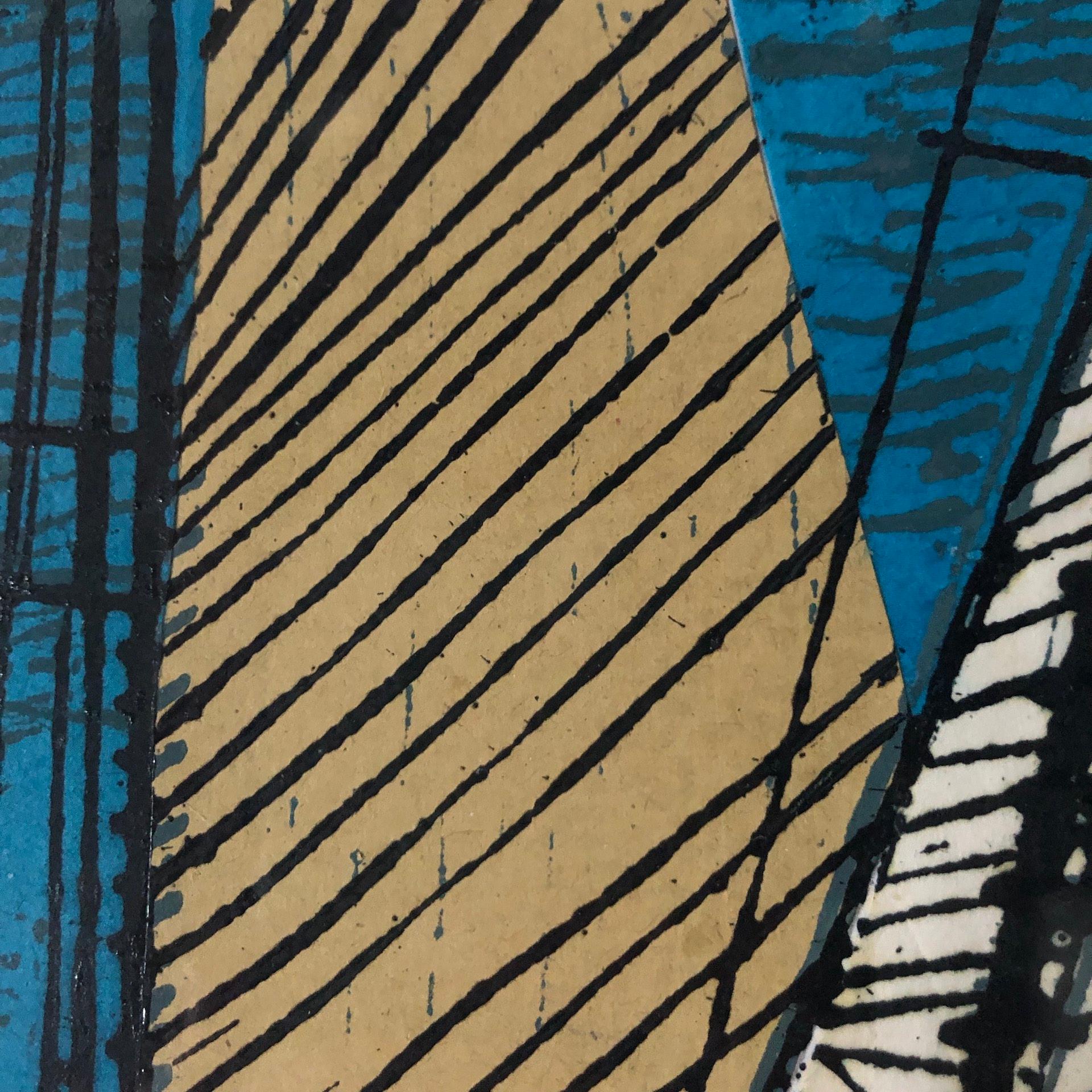 Mariette navega a la luz de la luna, John Scott Martin, Impresión original, Obra de arte marinera en venta 2