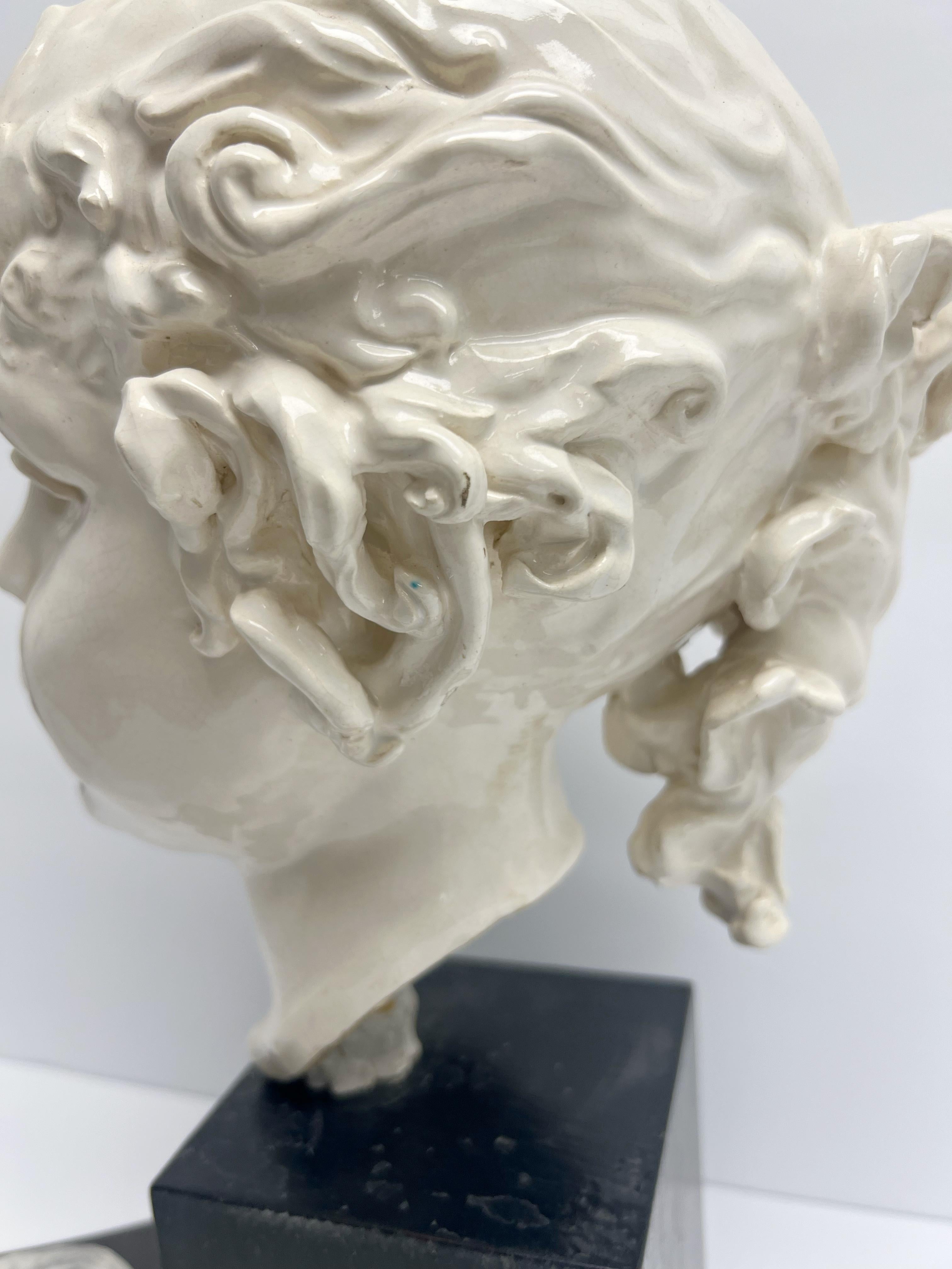 Escultura busto de terracota de John Sebastian Marchese Terracota en venta