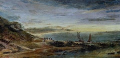 John Sell Cotman (17821842) - 1836 Huile:: La côte au crépuscule