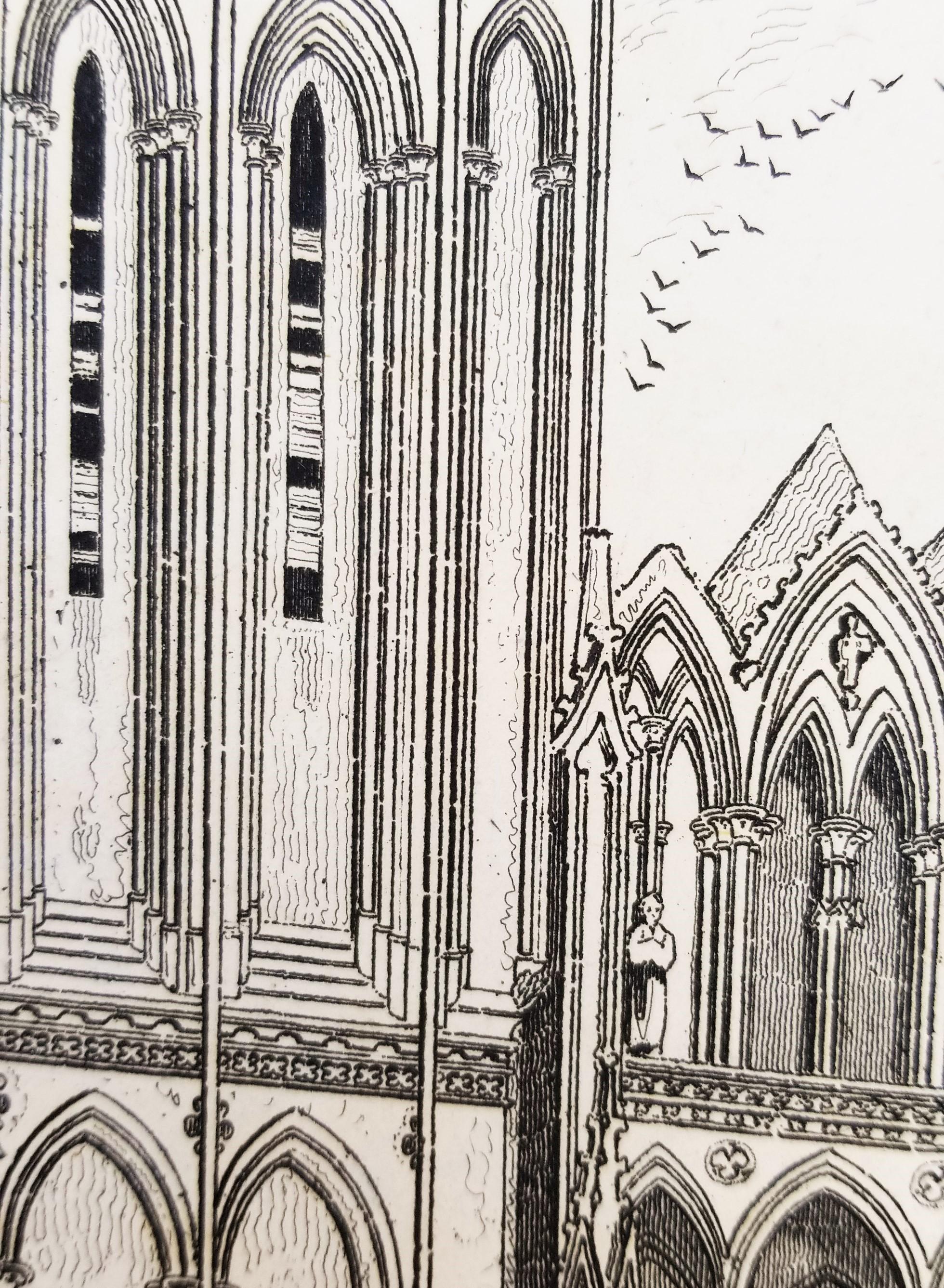 Cathedral Church of Notre Dame, at Séez /// John Sell Cotman Architectural Print For Sale 10