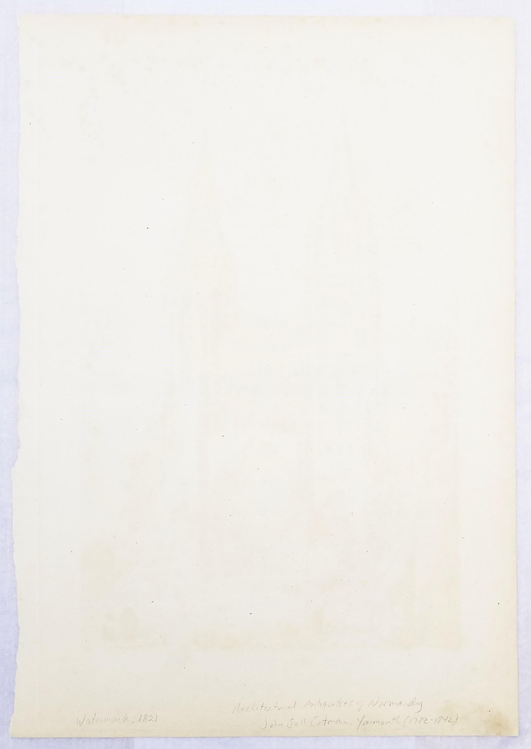 Cathedral Church of Notre Dame, at Séez /// John Sell Cotman Architectural Print For Sale 13