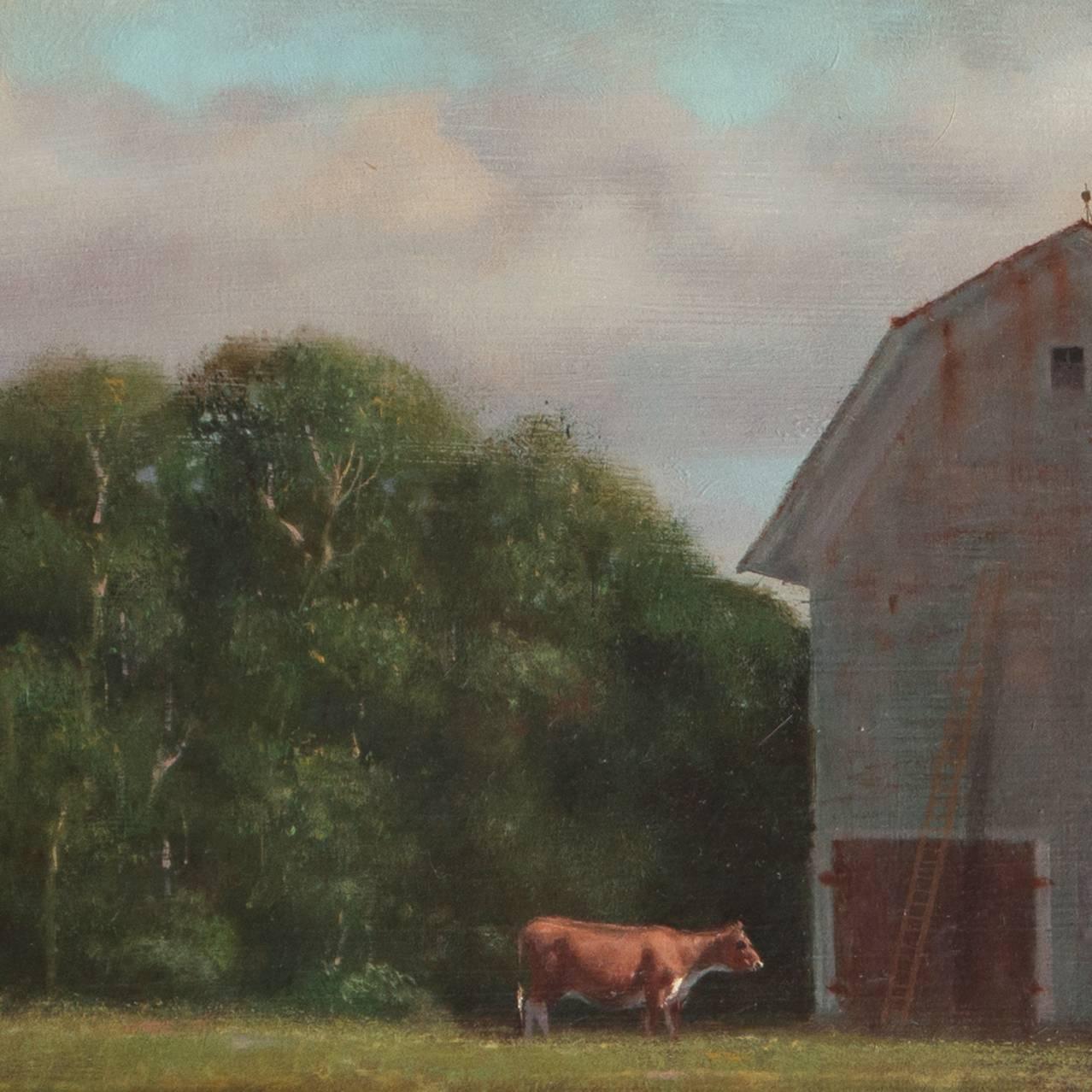 Signed lower right, 'Semple' for John Semple (American, born 1930) and painted circa 1970.

This realist painter and graphic artist first attended Hamilton College (B.A., 1953), where he was awarded full scholarships to both the Skowhegan School of