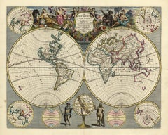 Antique A NEW MAP OF THE WORLD from the Latest Observations. 