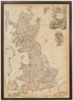 John Senex (1678-1740) - Incisione del XVIII secolo, Una nuova mappa della Gran Bretagna