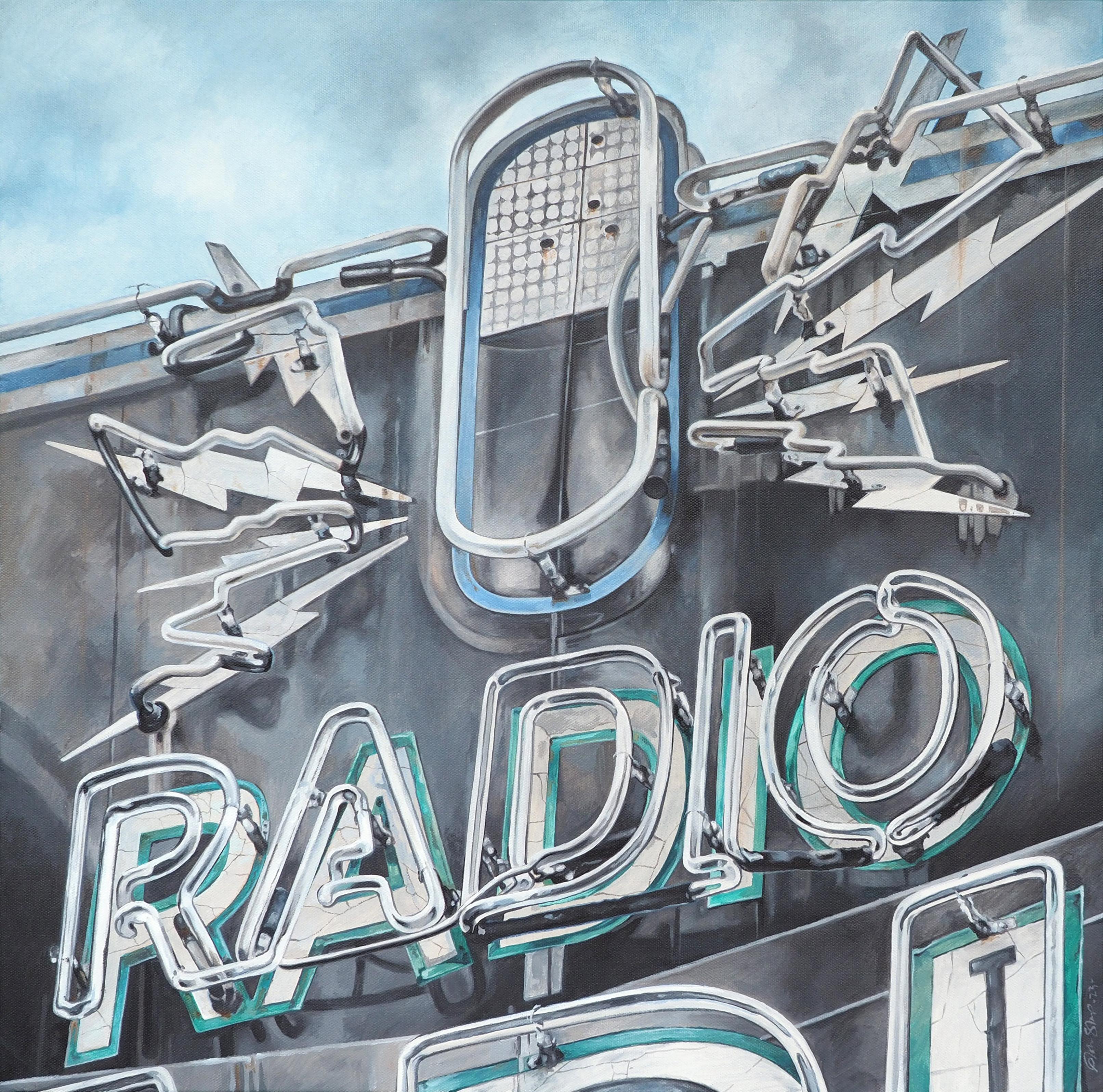 Radio Radio - Contemporary Painting by John Sharp