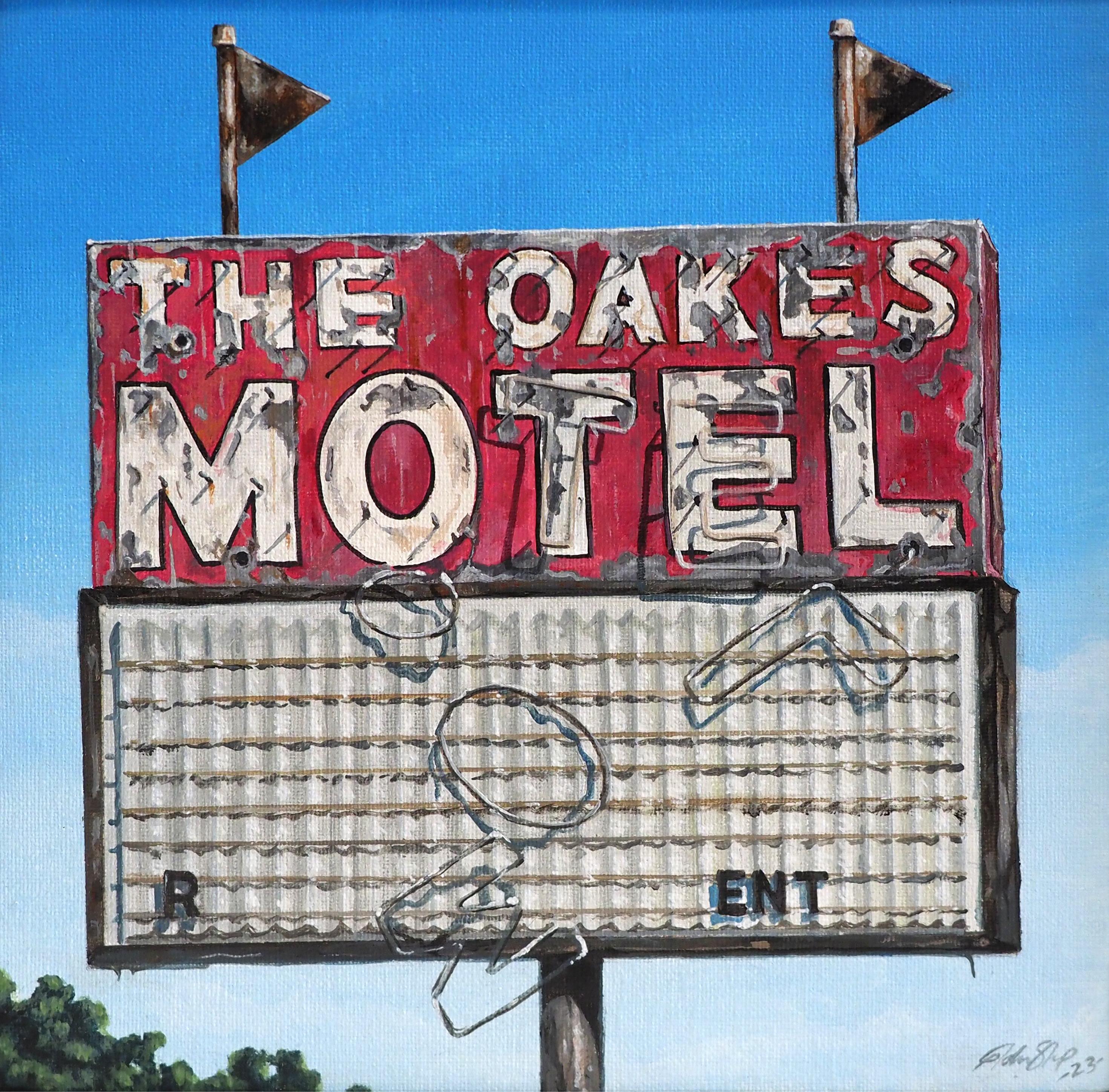 The Oaks Motel - Contemporary Painting by John Sharp