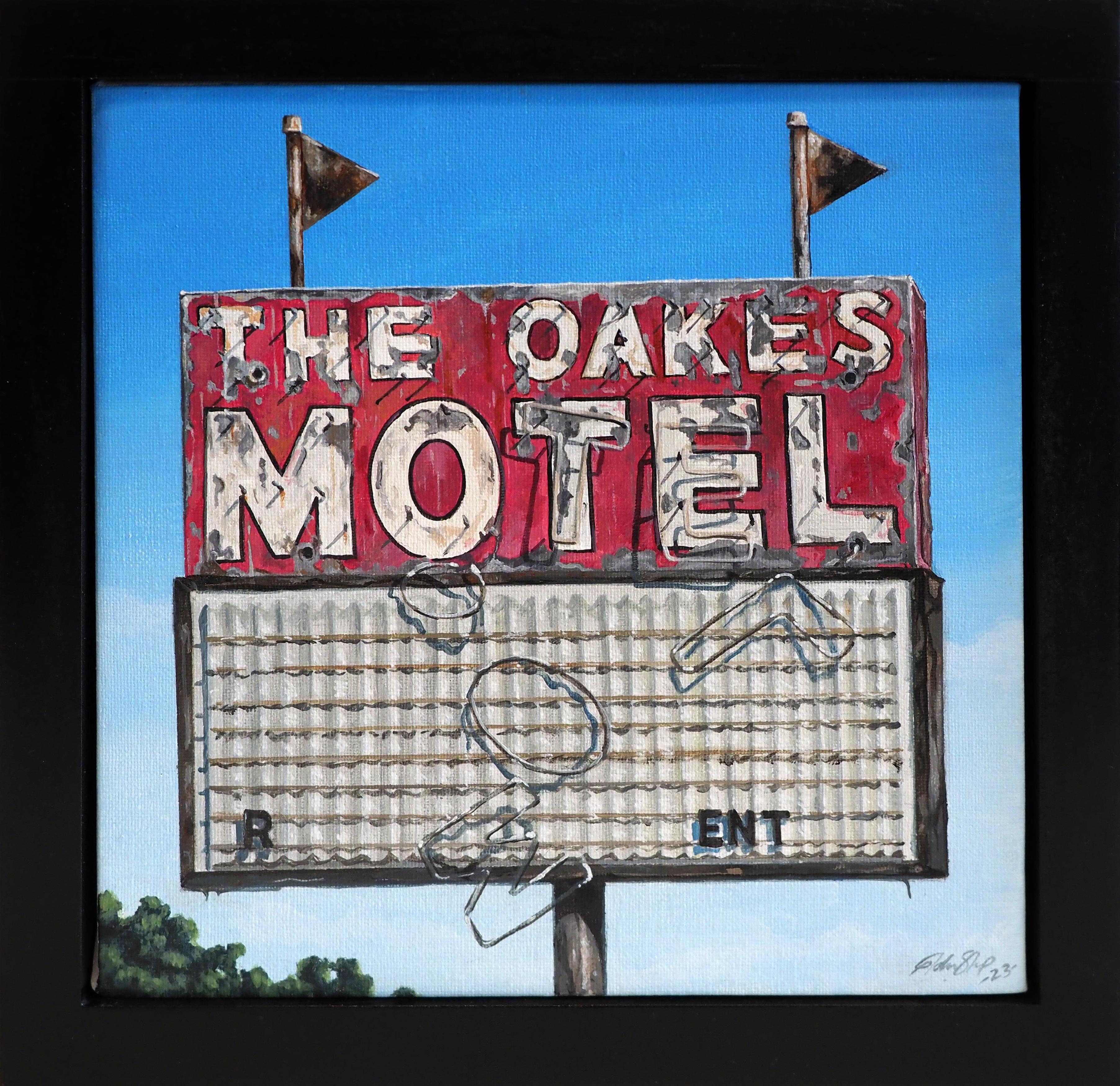 The Oaks Motel - Painting by John Sharp