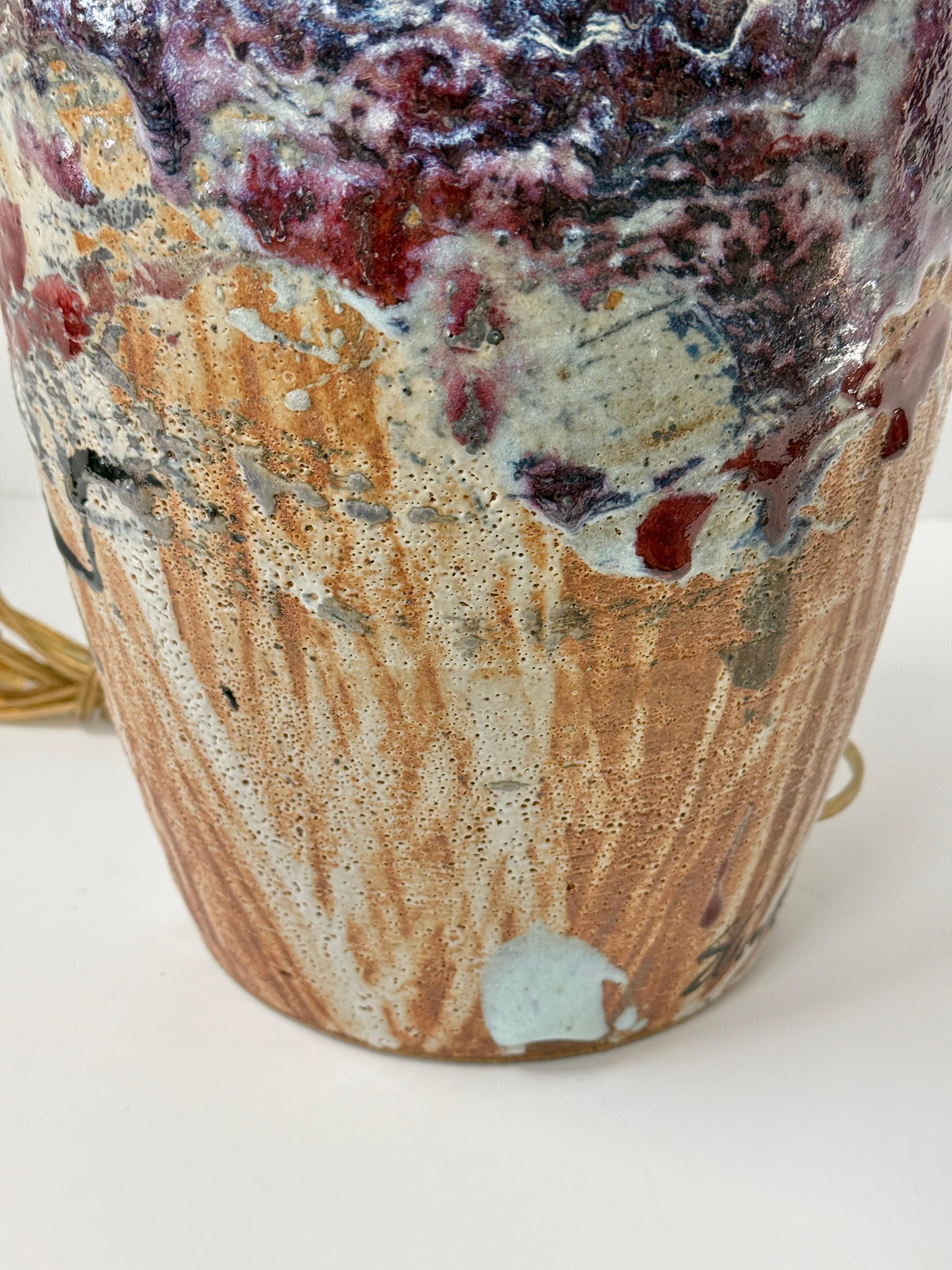 John Shedd Pottery Lamp For Sale 4
