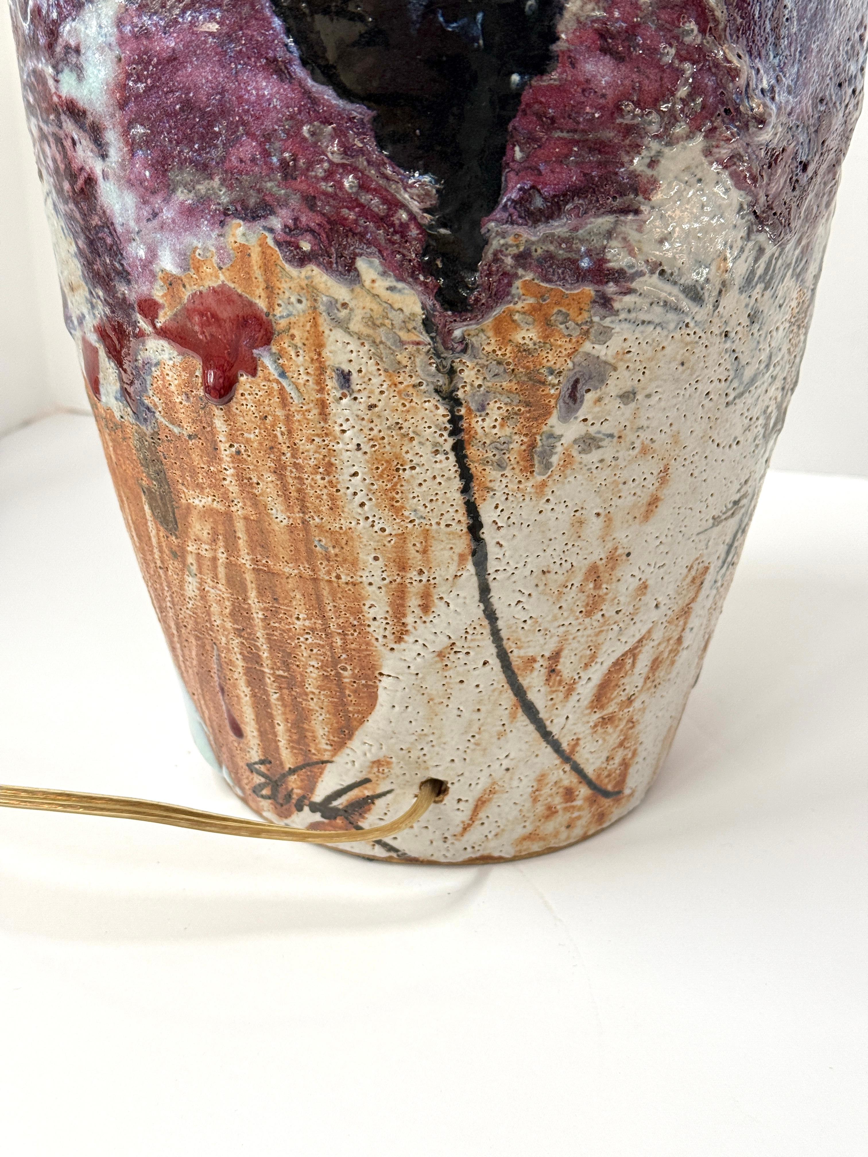 John Shedd Pottery Lamp For Sale 6