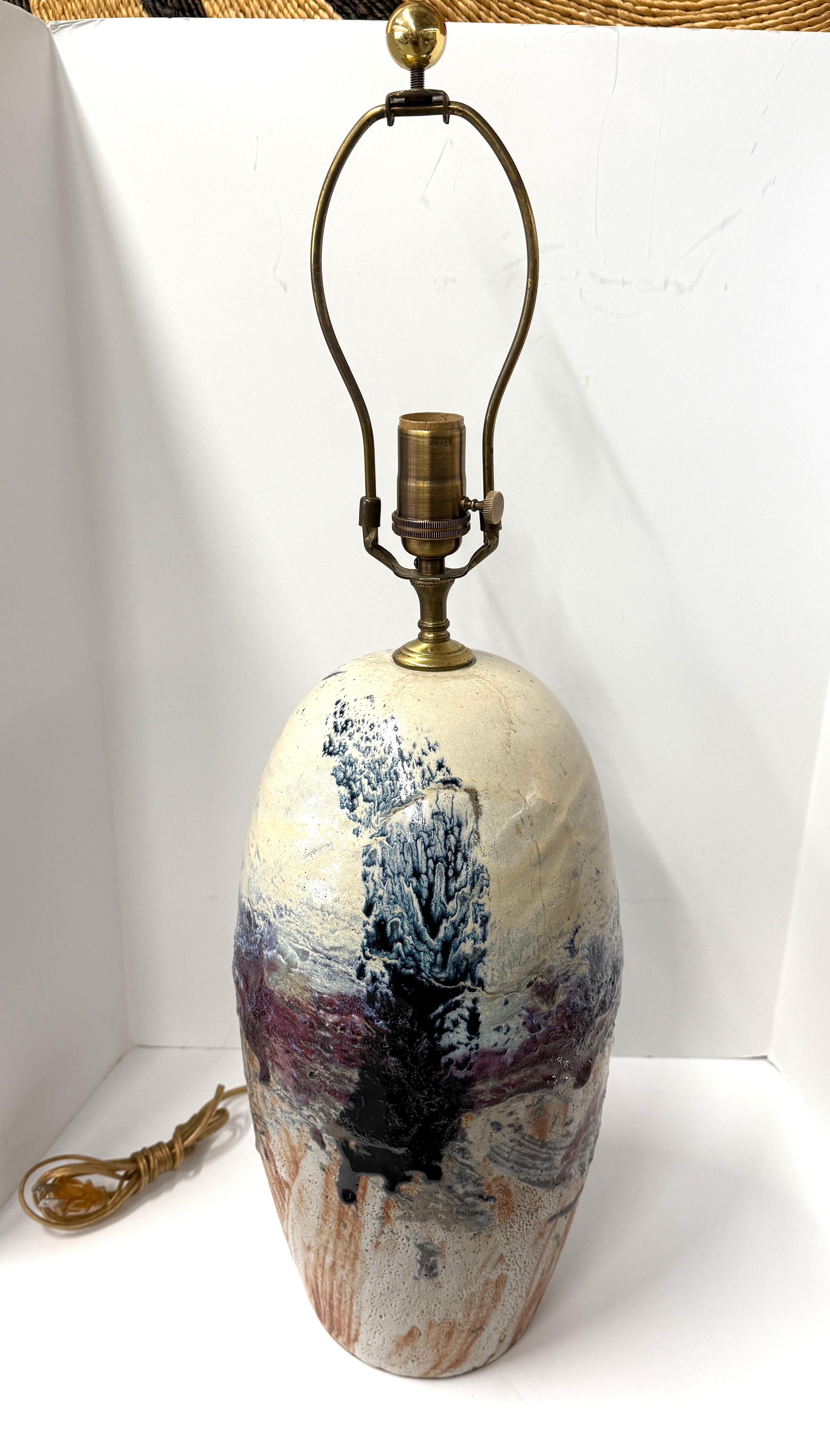 John Shedd Pottery Lamp For Sale 1