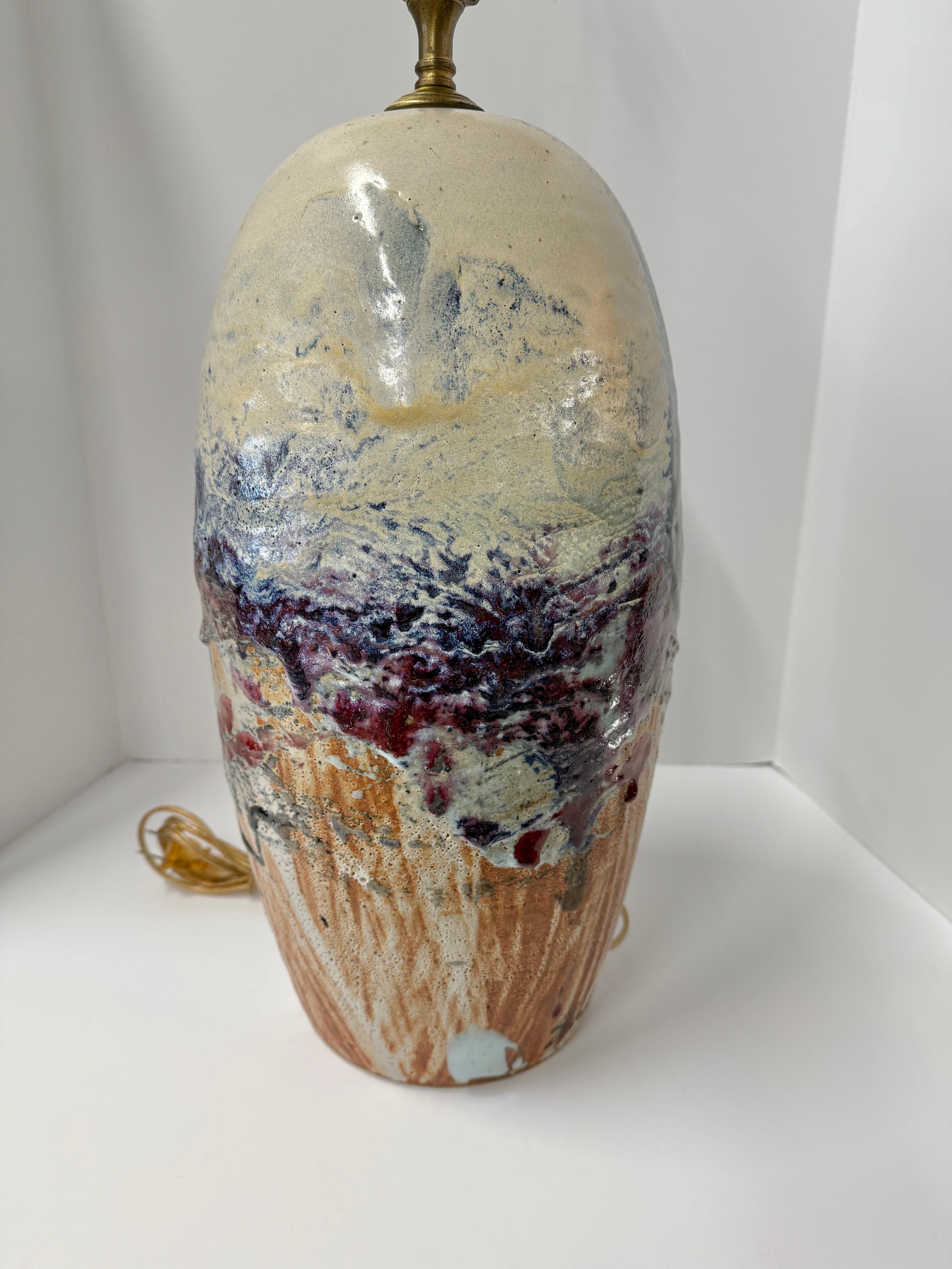 John Shedd Pottery Lamp For Sale 3