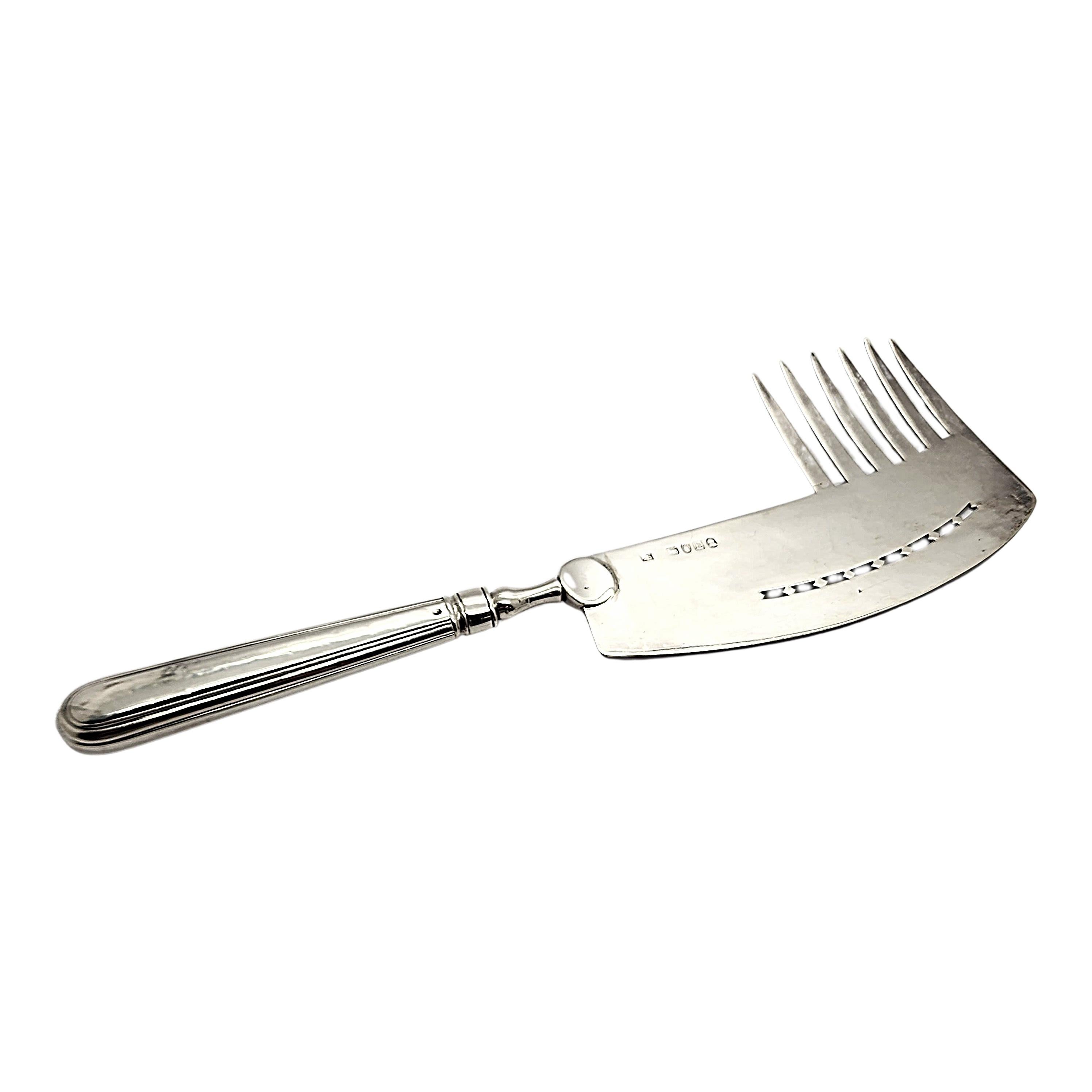 John Shekleton England Sterling Silver Fish Slice Skinner For Sale 1