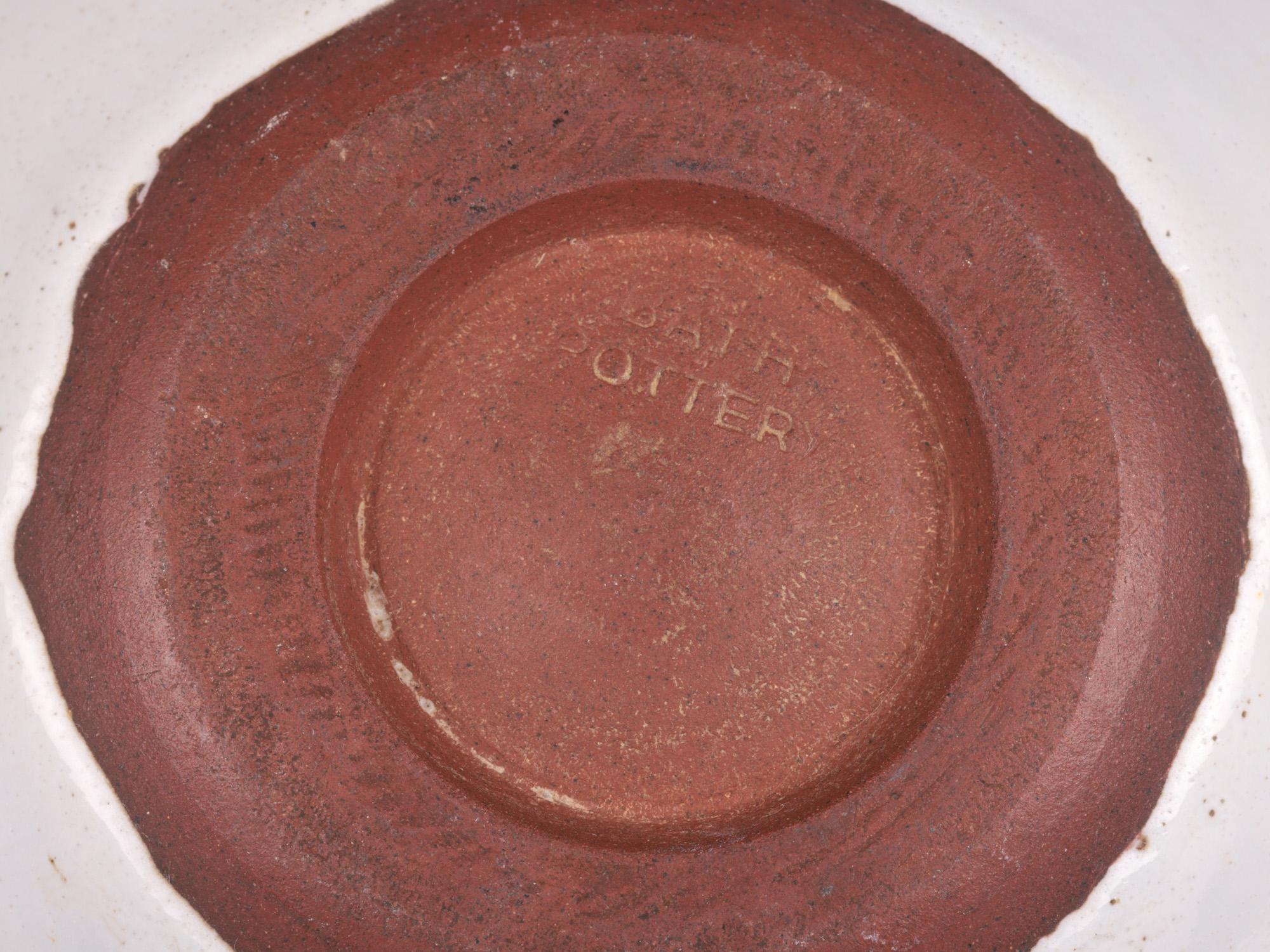John Shelly Bath Pottery Trailed Pattern Studio Pottery Bowl  For Sale 3