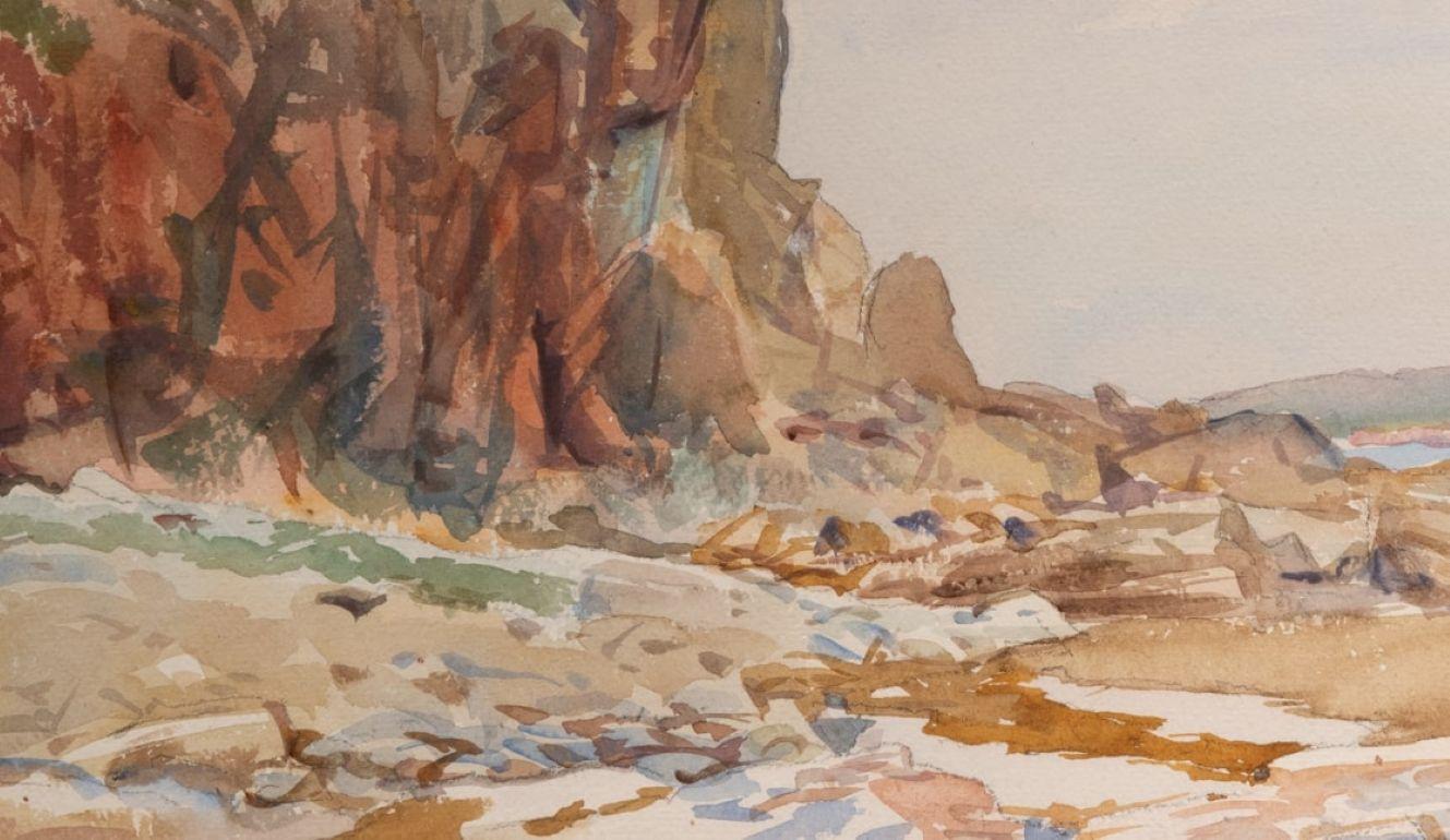 John Singer Sargent malt in seinem Aquarell 