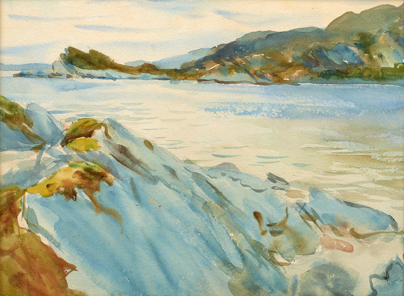 John Singer Sargent Landscape Painting – Loch Moidart, Inverness-shire (3), 1896