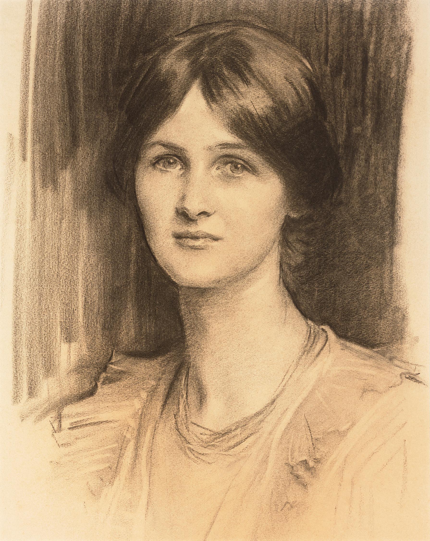 John Singer Sargent Figurative Painting - Portrait of Angela McInnes