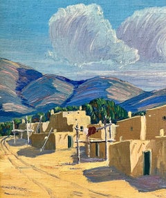 Taos School Western Painting titled "Taos, New Mexico"