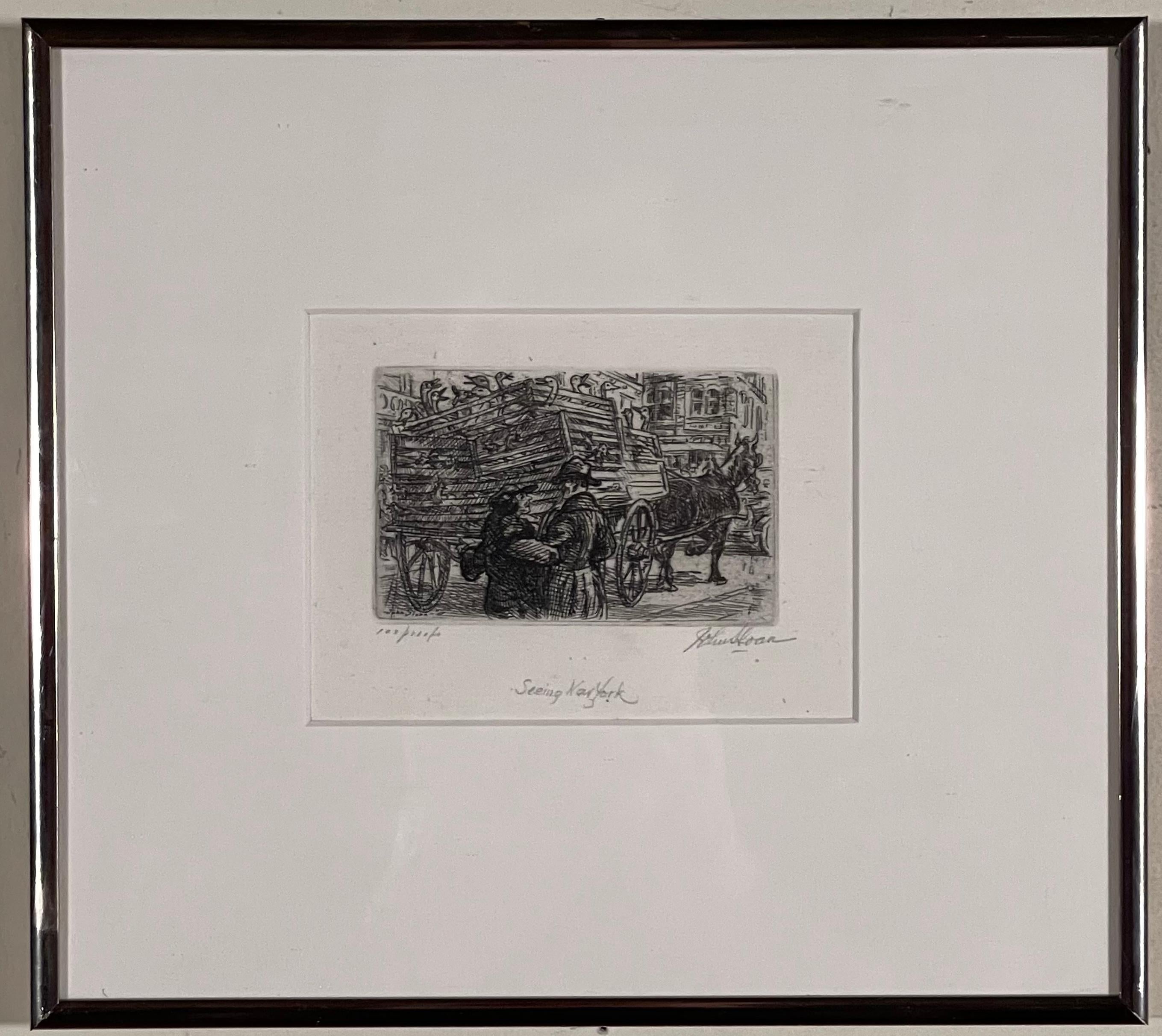 VOIR NEW YORK - Print de John Sloan