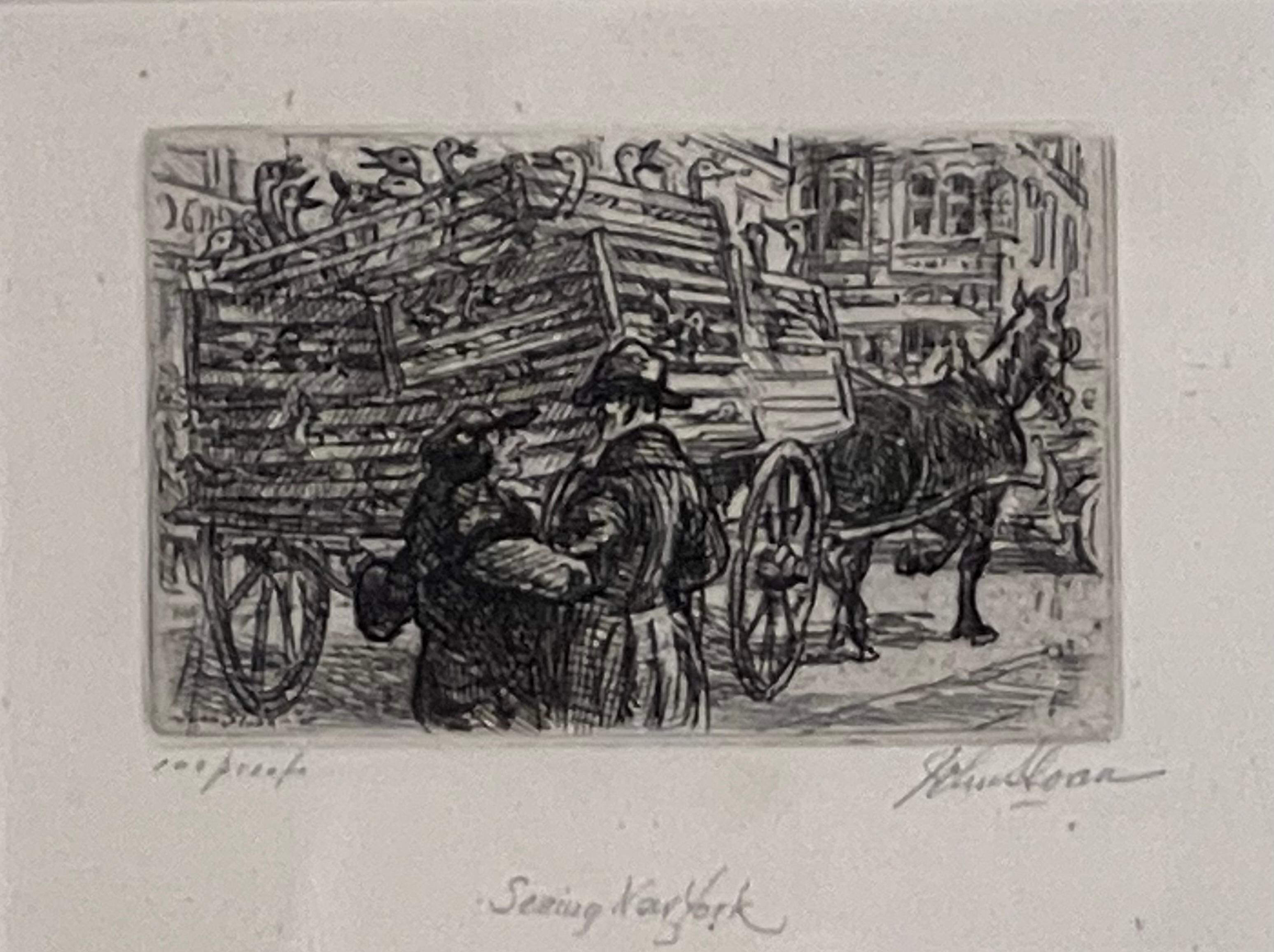 John Sloan Animal Print - SEEING NEW YORK