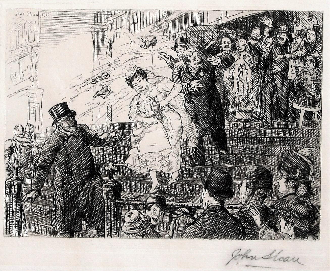 The Little Bride. - Ashcan School Print by John Sloan