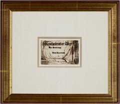 « Westminster Abbey », portfolio complet de 13 gravures de John Sloan