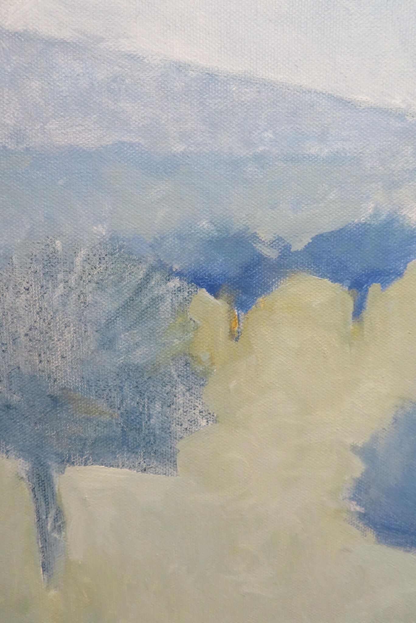 (1942-2022) Grande dipinto ad olio originale POST IMPRESSIONISTA PAESAGGIO FRANCESE - Painting Postimpressionismo di John Speirs