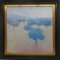 (1942-2022) Grande dipinto ad olio originale POST IMPRESSIONISTA PAESAGGIO FRANCESE