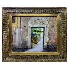John Spencer Churchill Signed Oil on Board Nephew of Sir Winston Churchill